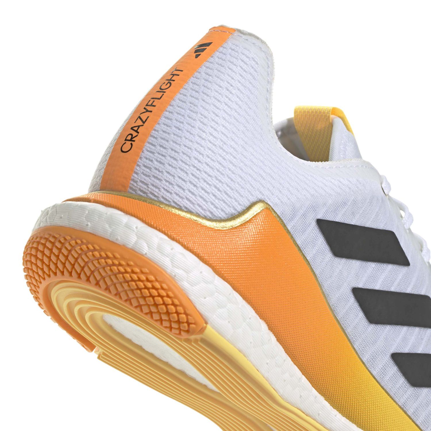 Sapatilhas Indoor Crazyflight Adidas Branco / Laranja-3
