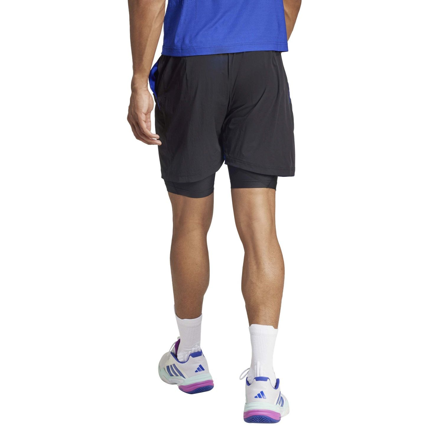 Calças Curtas de Ténis e Pádel Set Adidas Azul Royal-2