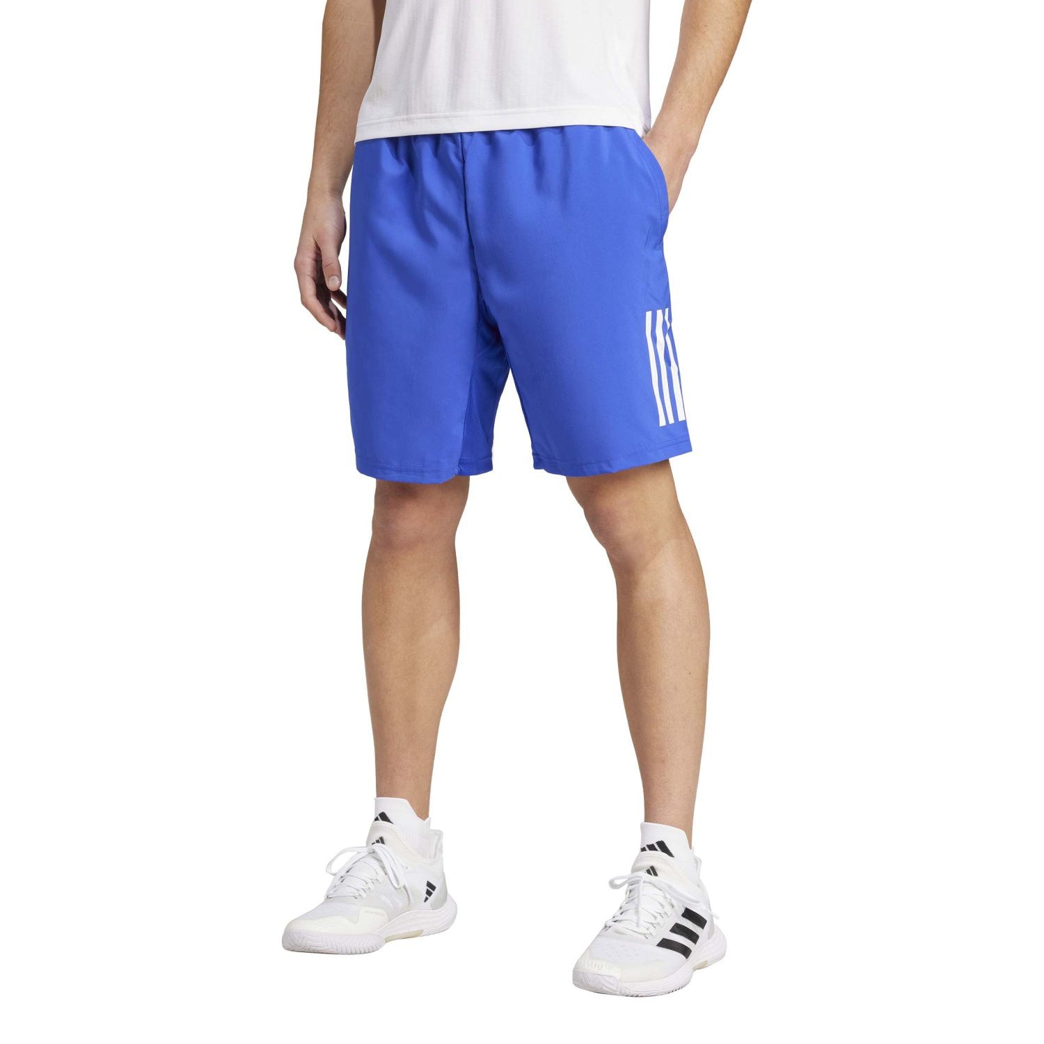 Calças Curtas de Ténis e Padel Club 3str Adidas Azulão-1