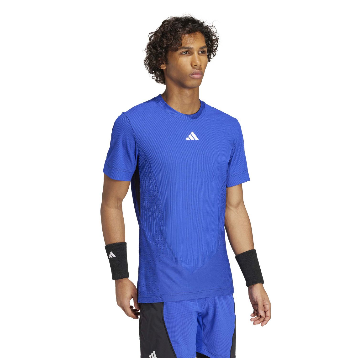 T-shirt de Ténis e Pádel Airchil Pro Adidas Azul-3