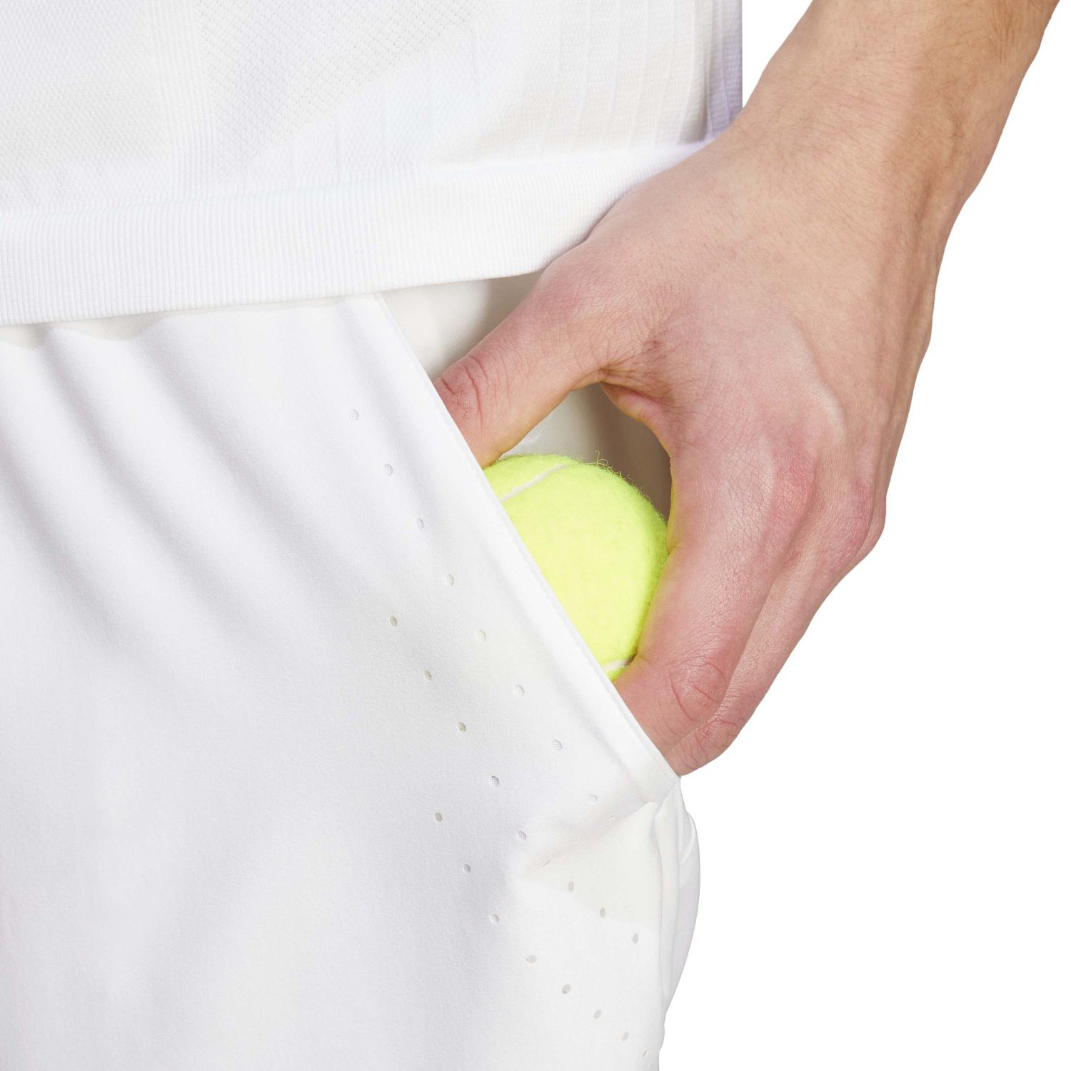 Calças Curtas de Ténis e Pádel Set Adidas Branco-5
