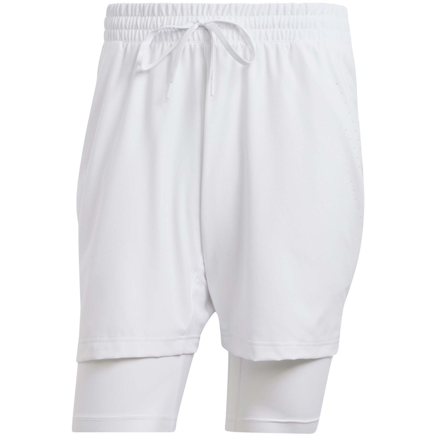 Calças Curtas de Ténis e Pádel Set Adidas Branco-6