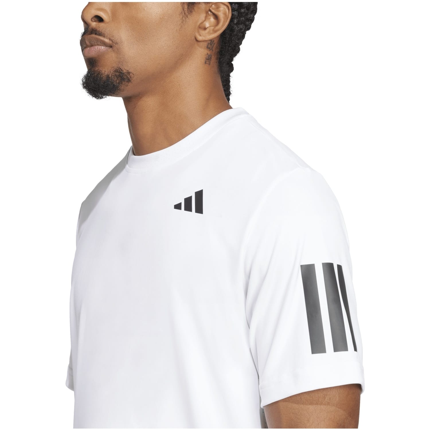 T-shirt de Ténis e Pádel Club 3str Adidas Branco-4