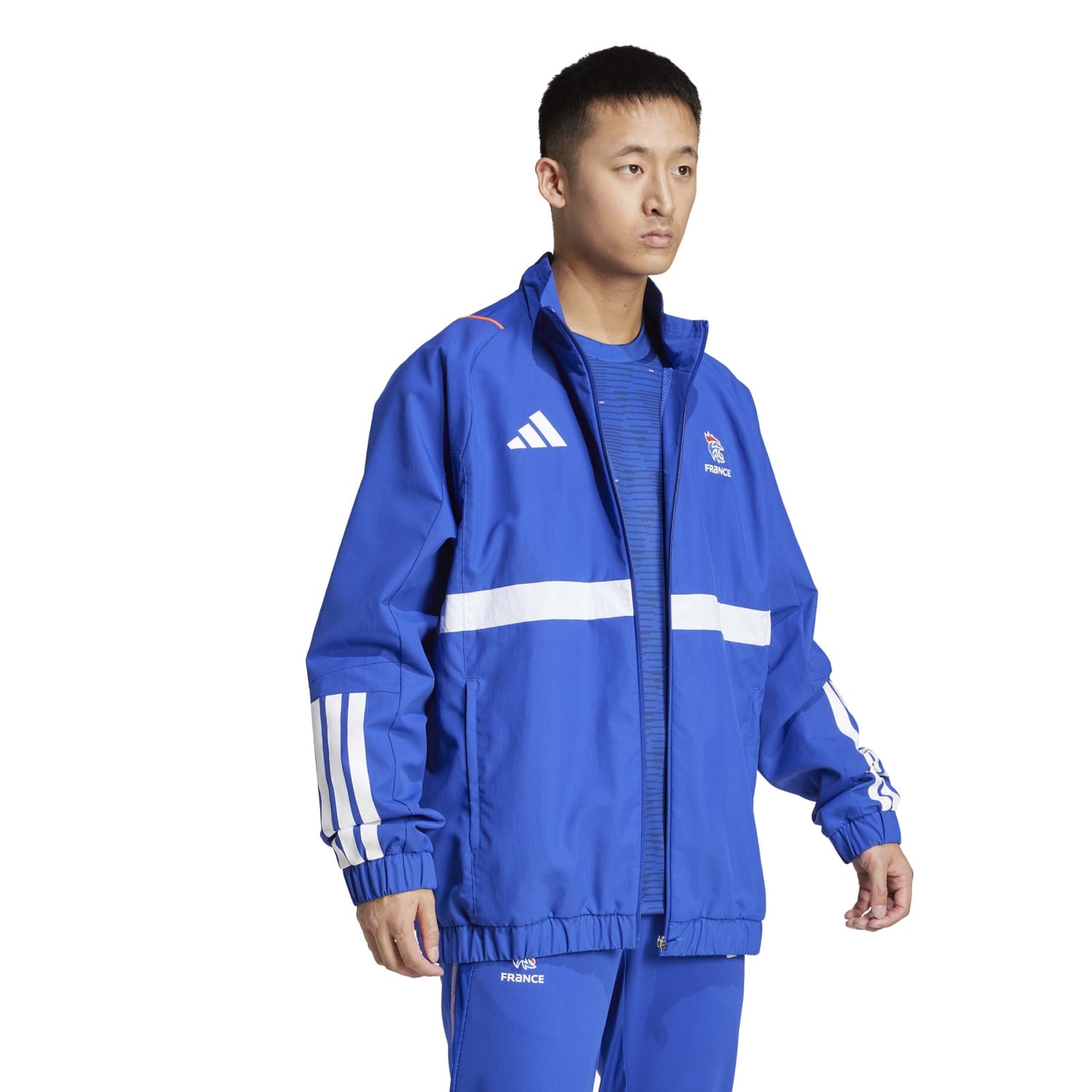 Casaco de Andebol Ffhb Pr Adidas Azul-4