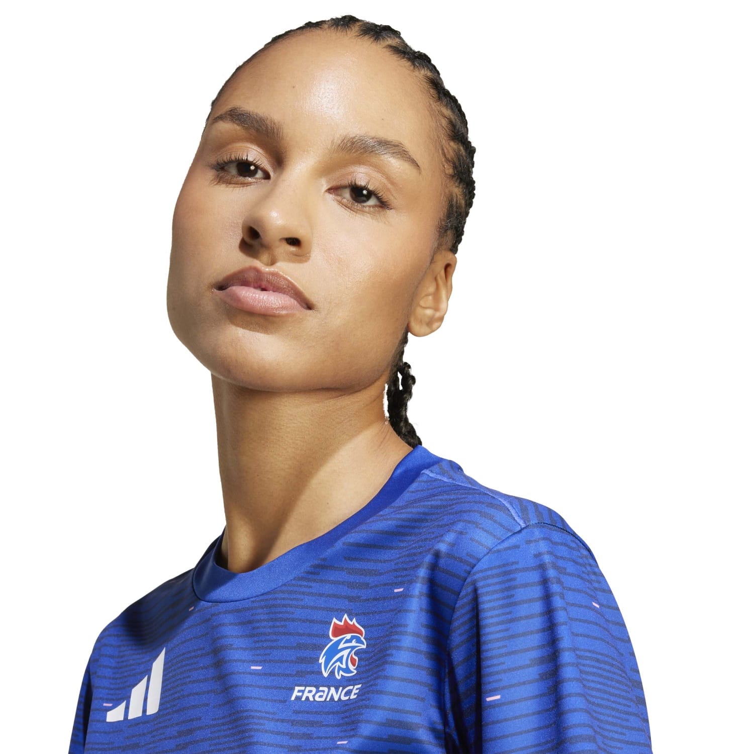 T-shirt de Andebol Ffhb Tr Adidas Azul-4