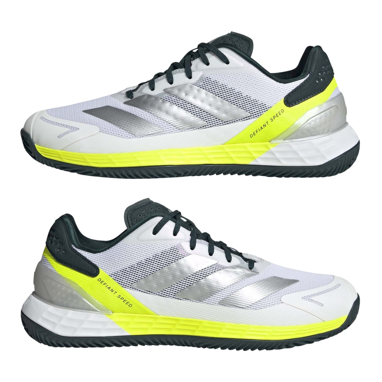 Sapatilhas de Ténis e Pádel Defiant Speed 2 Cl Adidas Branco/Amarelo-3