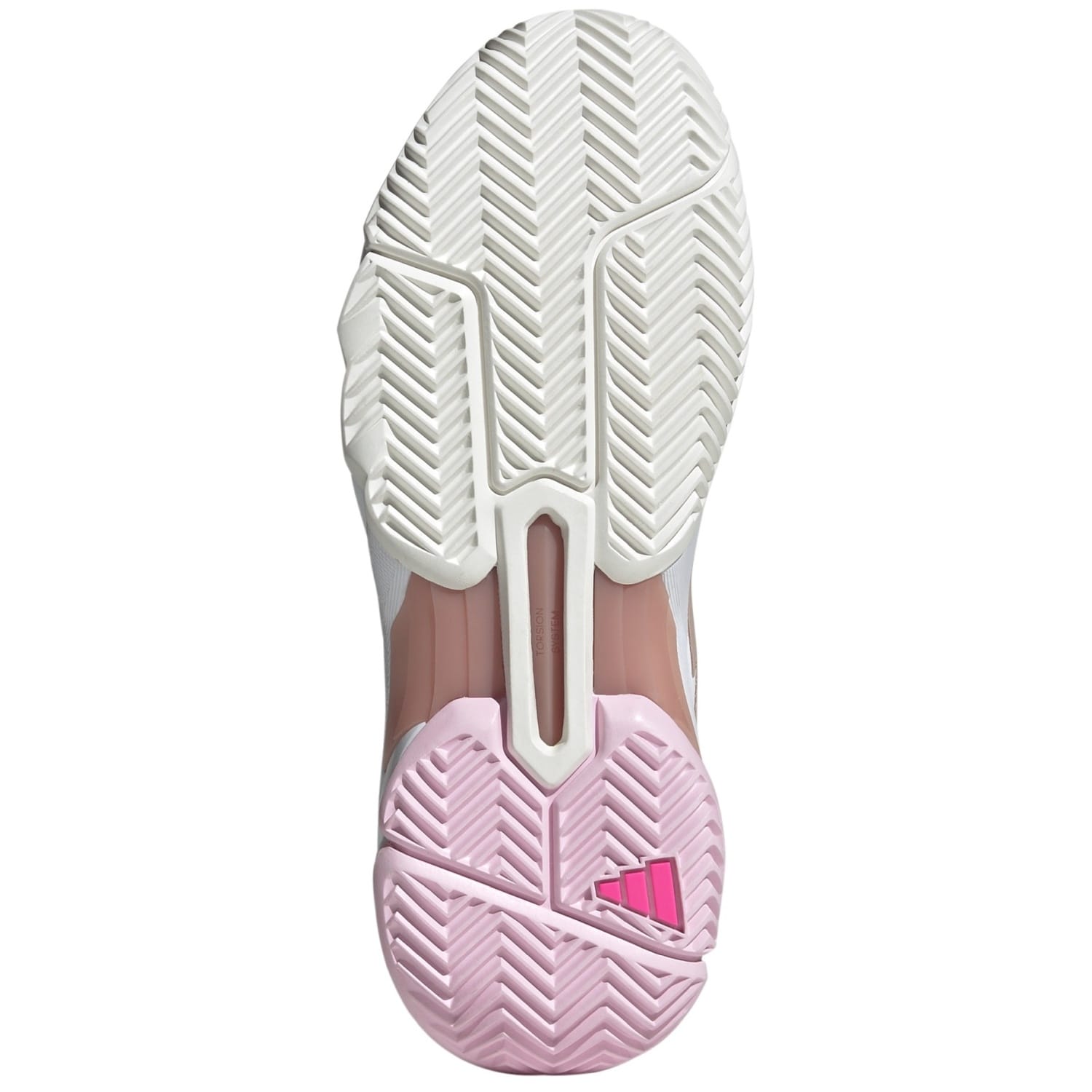 Sapatilhas de Ténis Courtjam Control Adidas Branco / Rosa-3