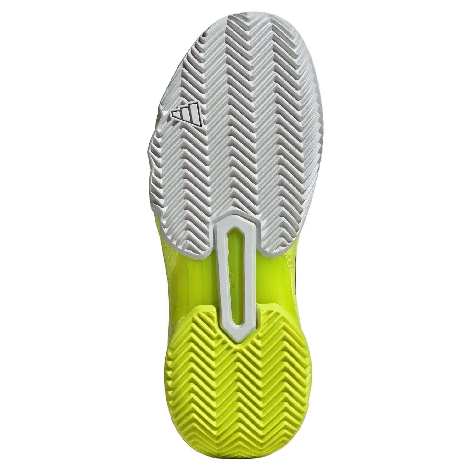 Sapatilhas de Ténis e Pádel Courtjam Control 3 Cl Adidas Branco/Amarelo-2