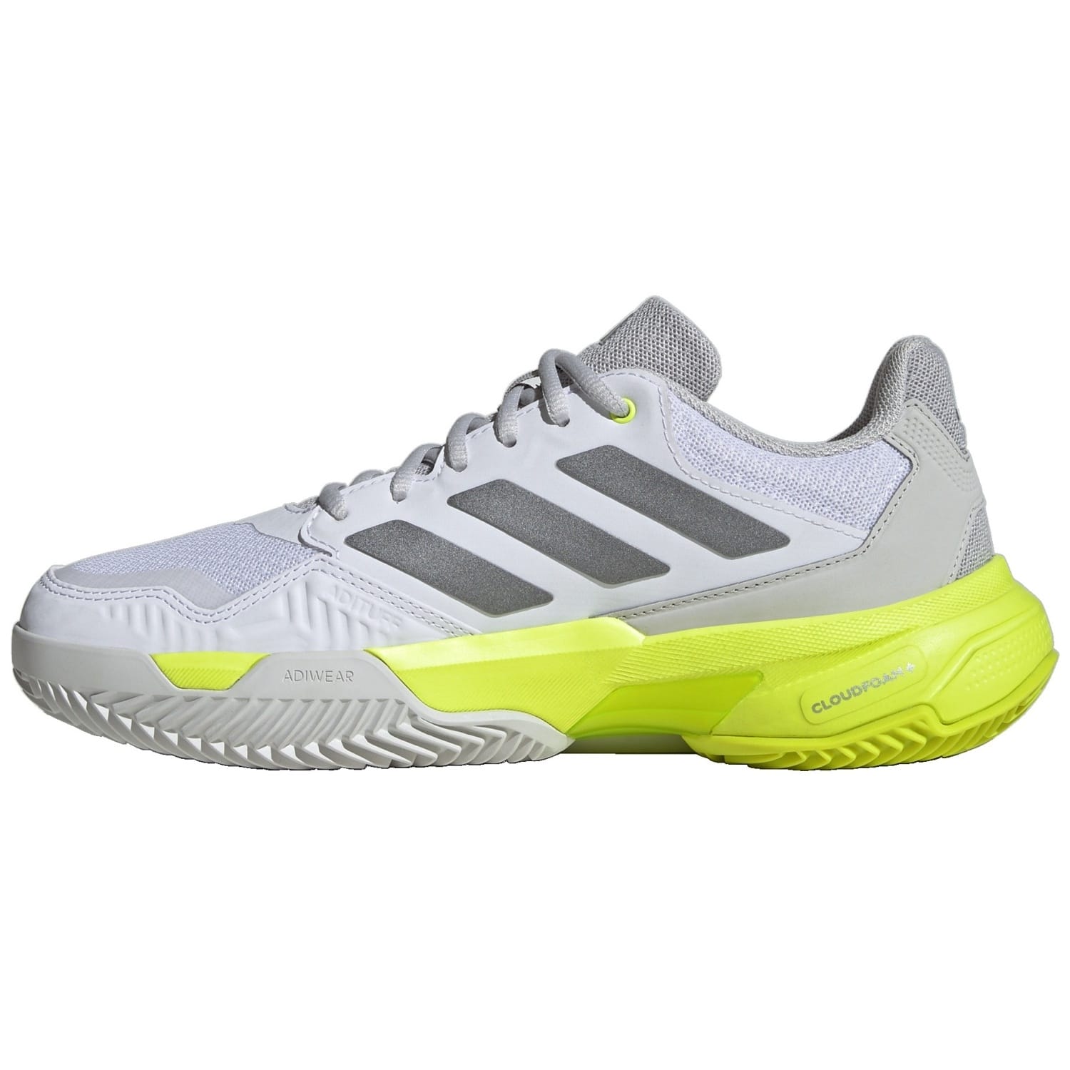 Sapatilhas de Ténis e Pádel Courtjam Control 3 Cl Adidas Branco/Amarelo-3