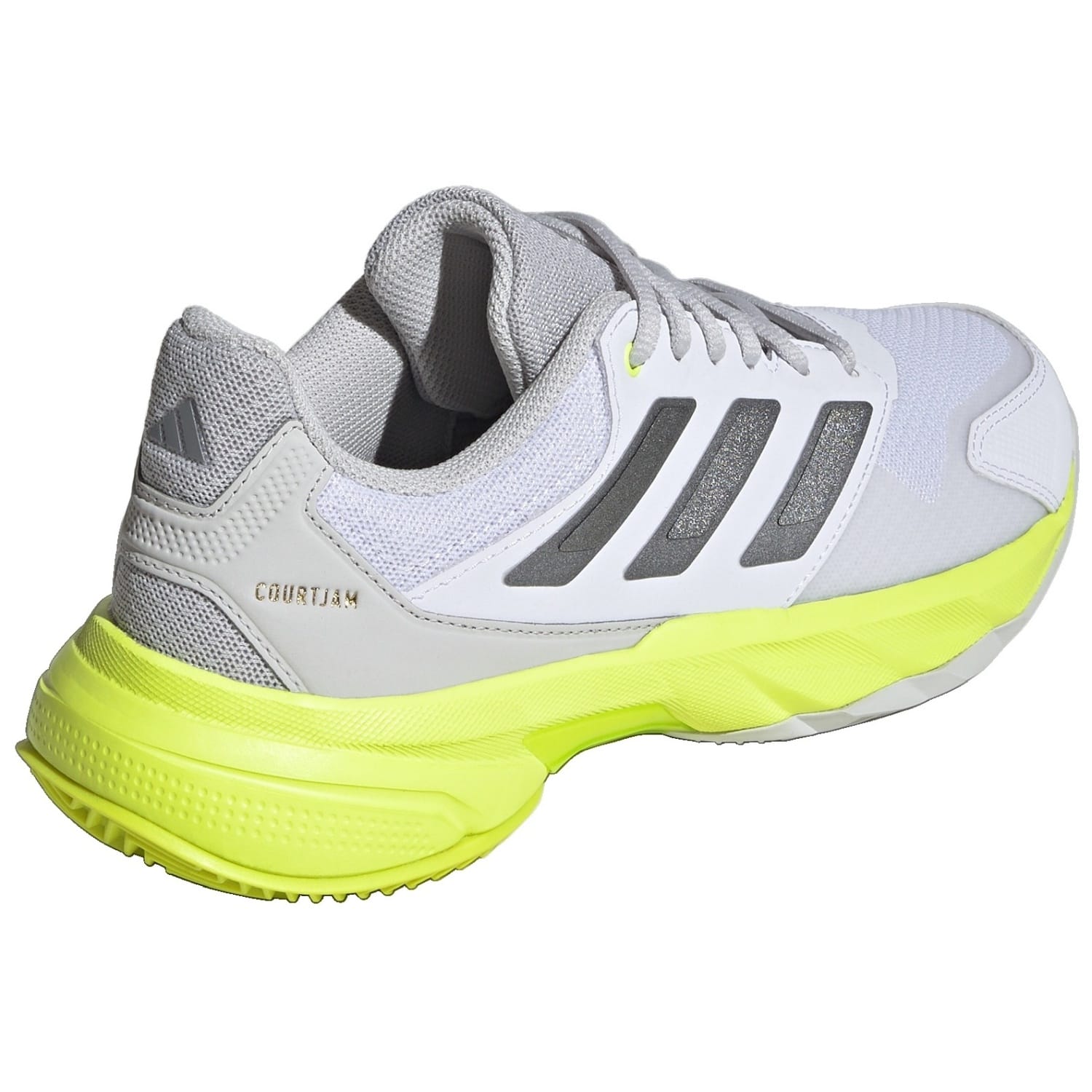 Sapatilhas de Ténis e Pádel Courtjam Control 3 Cl Adidas Branco/Amarelo-6