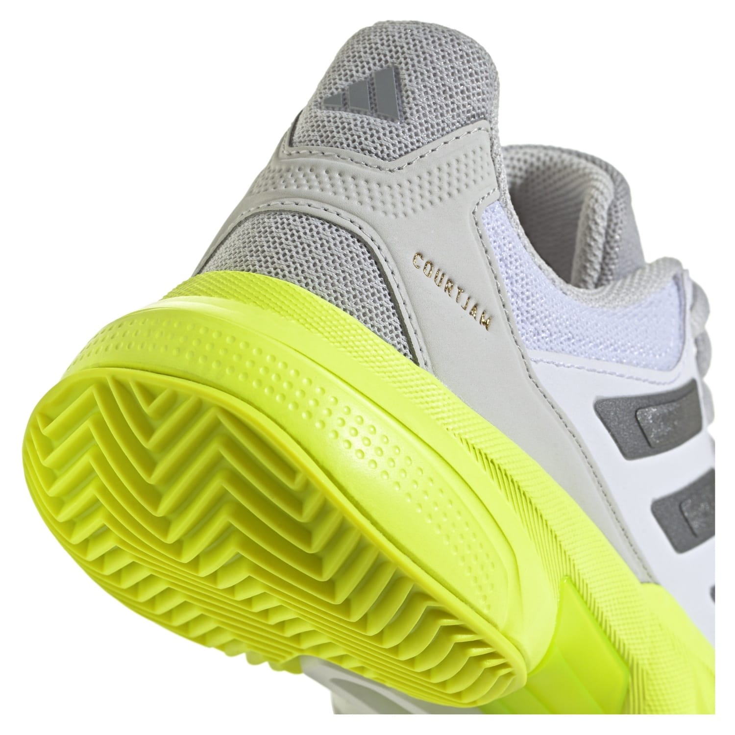Sapatilhas de Ténis e Pádel Courtjam Control 3 Cl Adidas Branco/Amarelo-7