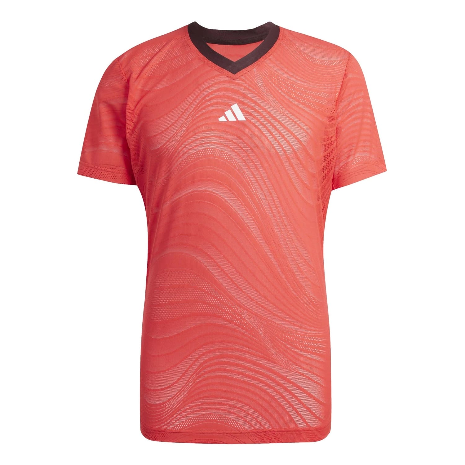 T-shirt de Ténis e Pádel Flft Mesh Pro Adidas Salmão-5