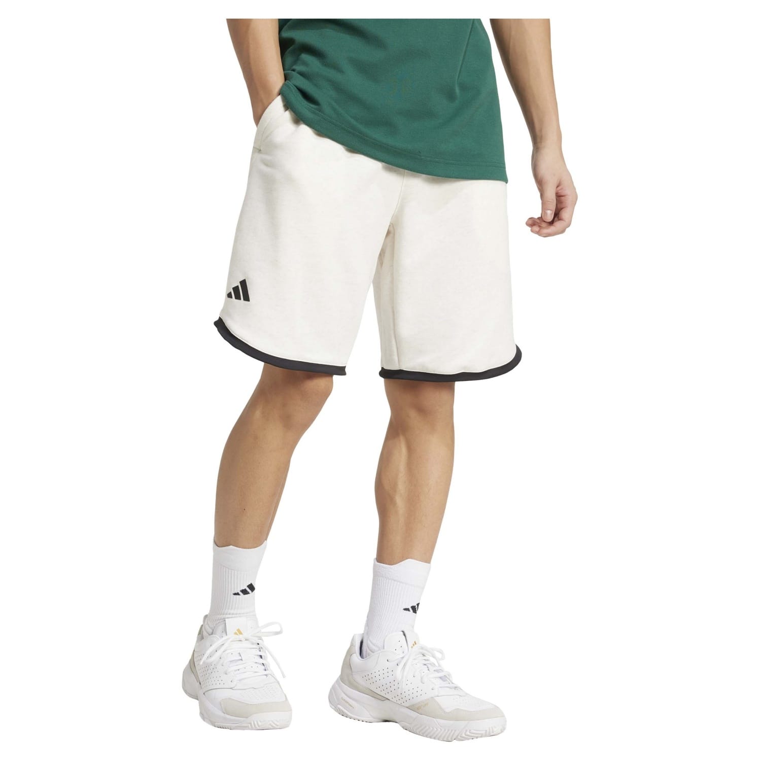 Calças Curtas de Ténis e Pádel Legacy Adidas Branco-1