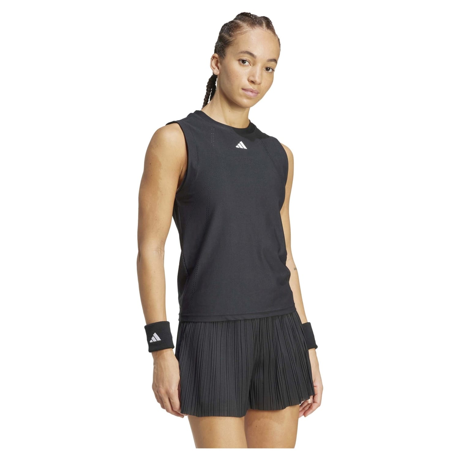 T-shirt de Ténis e Pádel Match Tank Pro Adidas Preto-7