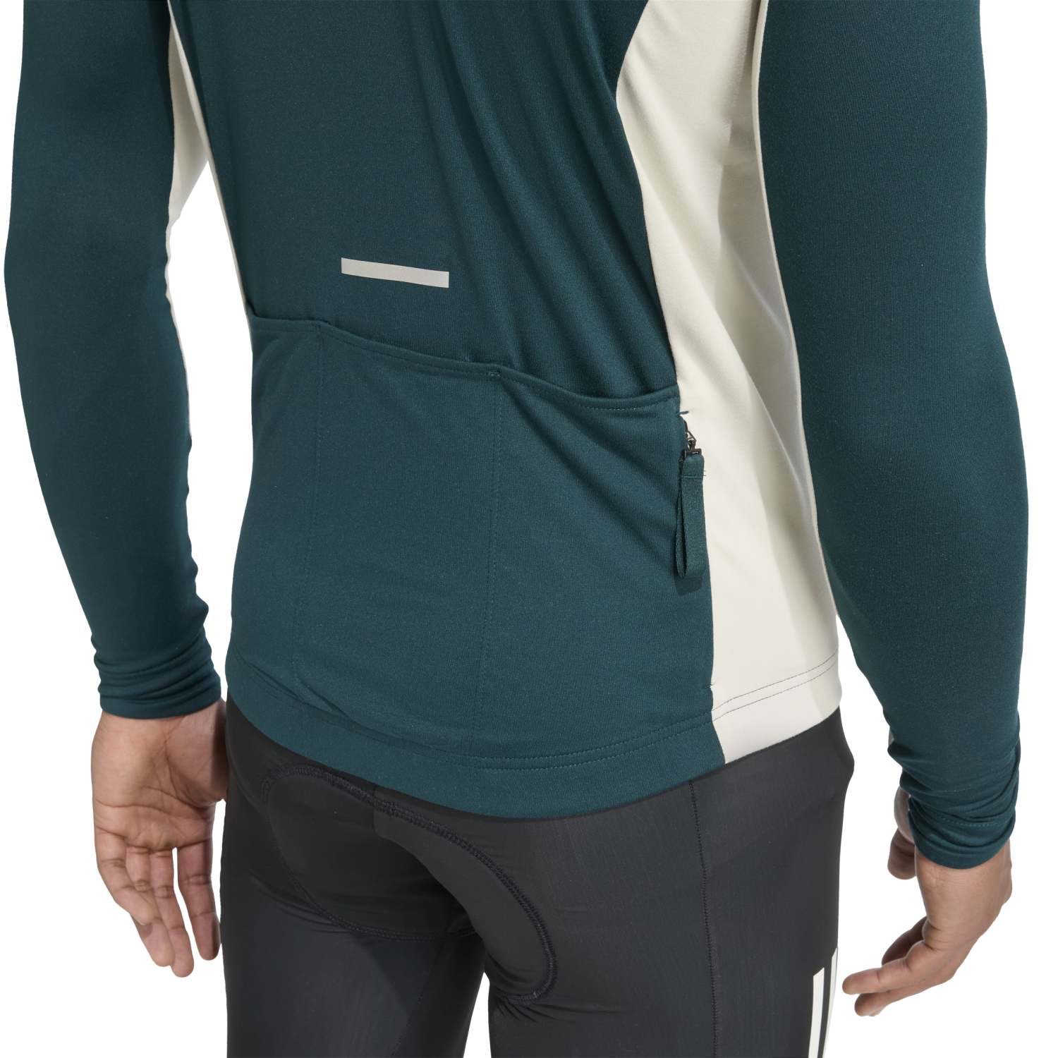 Maillot de Ciclismo Tempo Ls M Adidas Verde-azulado-6