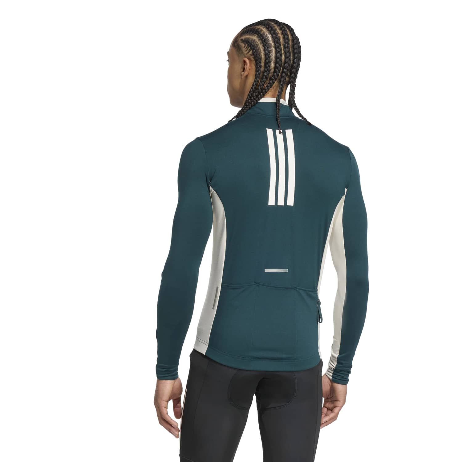 Maillot de Ciclismo Tempo Ls M Adidas Verde-azulado-3