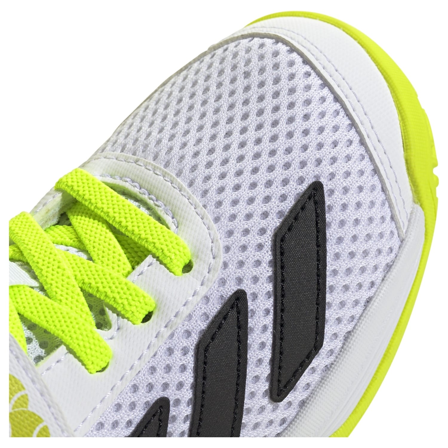 Sapatilhas de Ténis e Pádel Infantil Courtflash K Comfort Closure Adidas Branco/Amarelo-4
