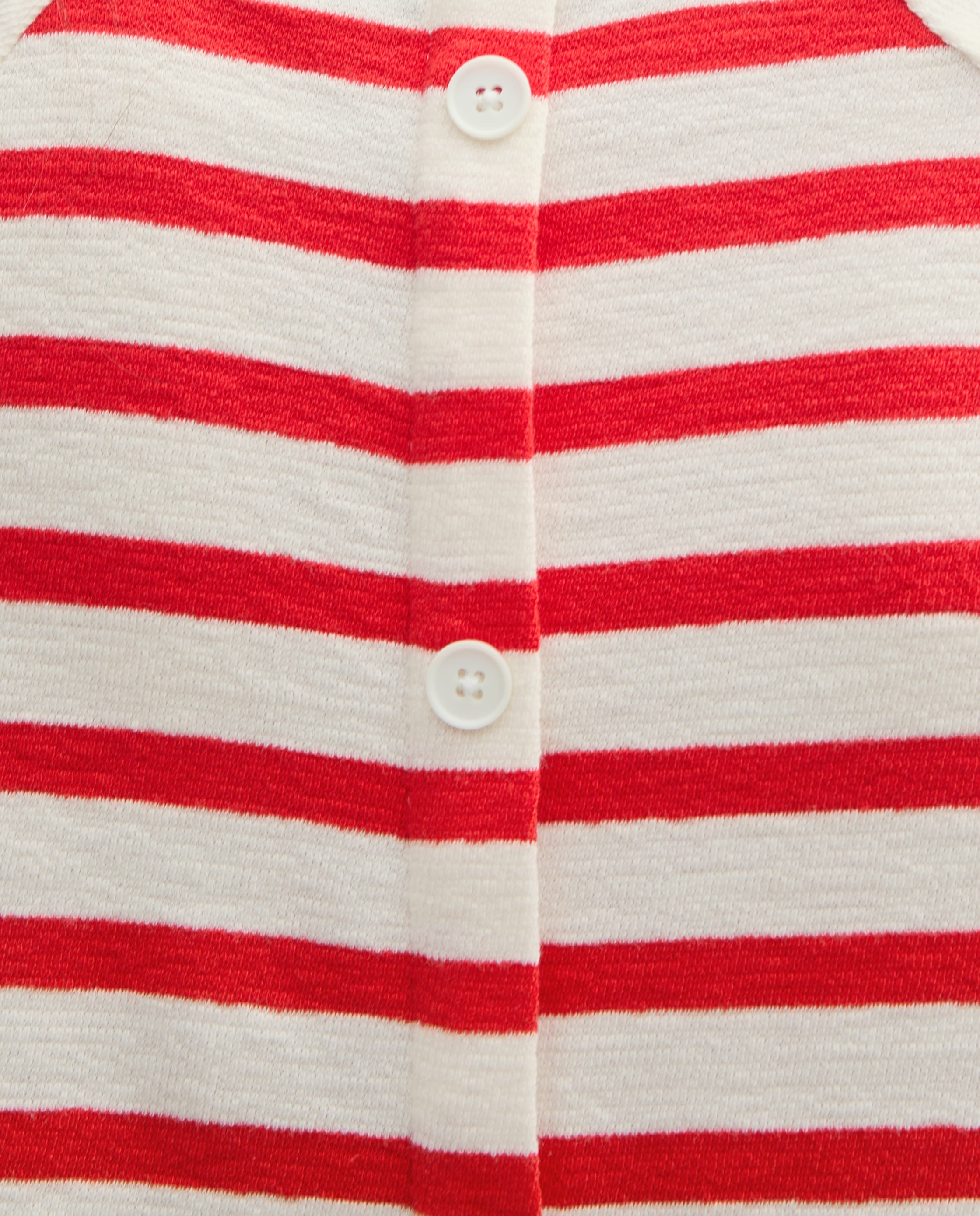 T-shirt de Manga Comprida Às Riscas Vermelho / Branco-4
