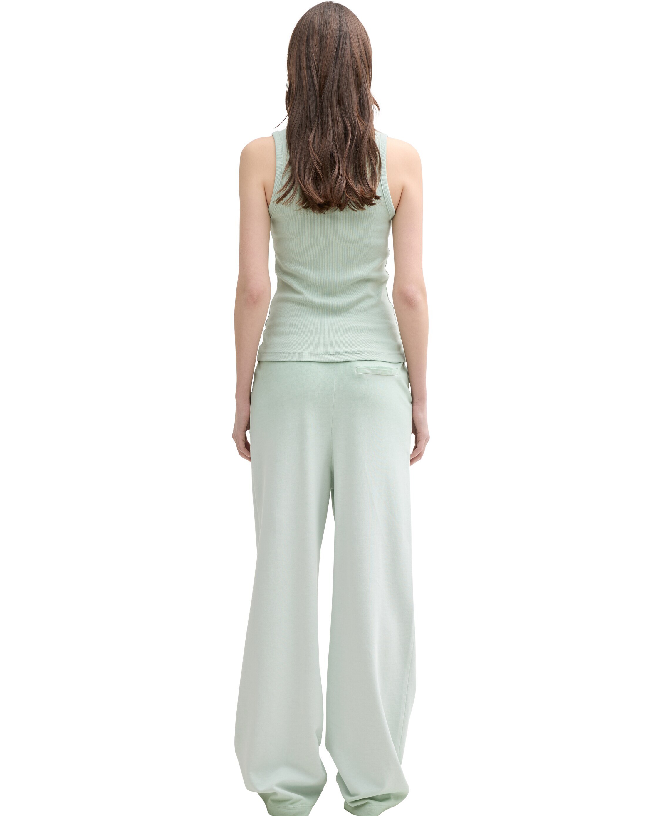Jogger Efeito Degradado Wide Leg Verde-2