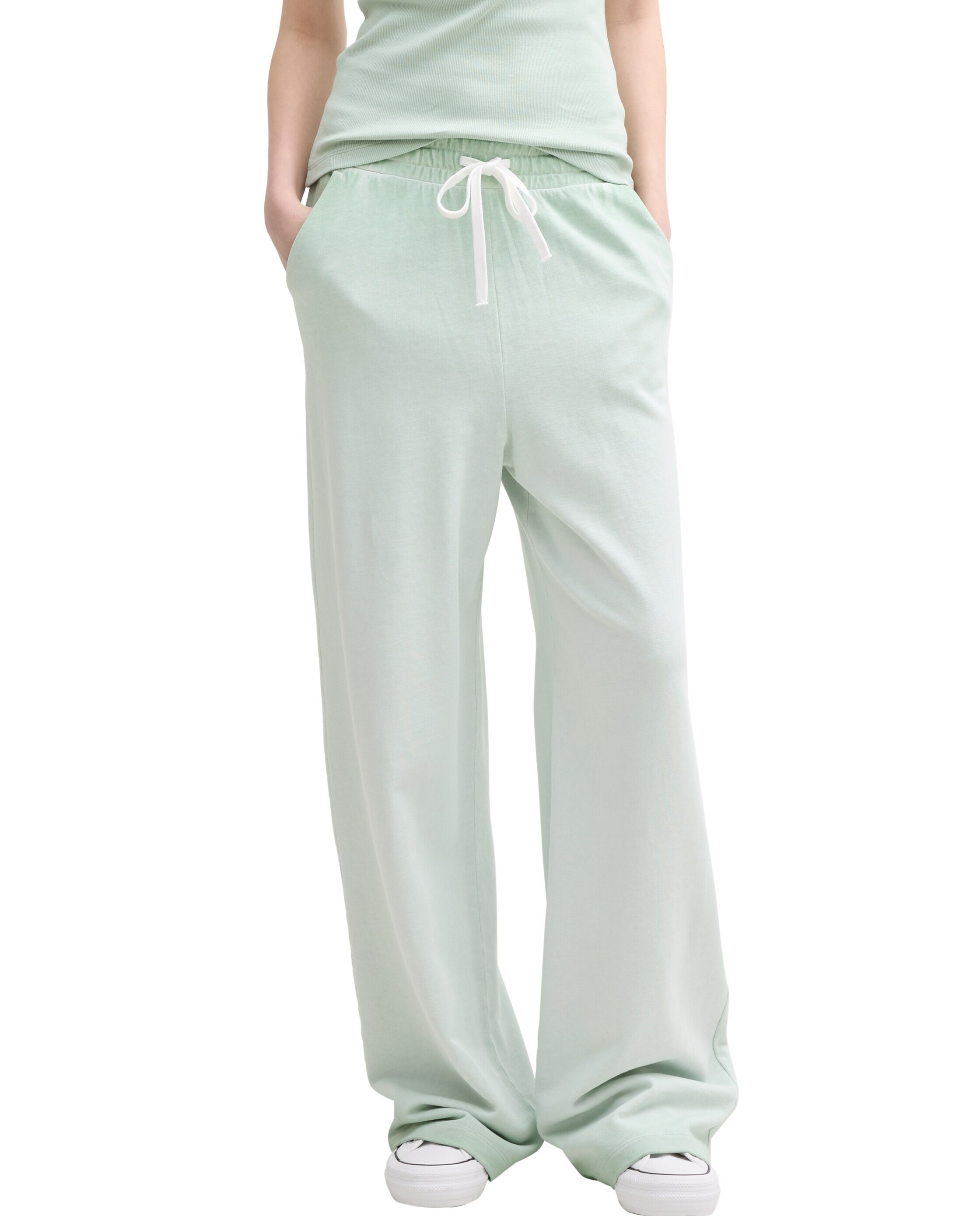 Jogger Efeito Degradado Wide Leg Verde-3
