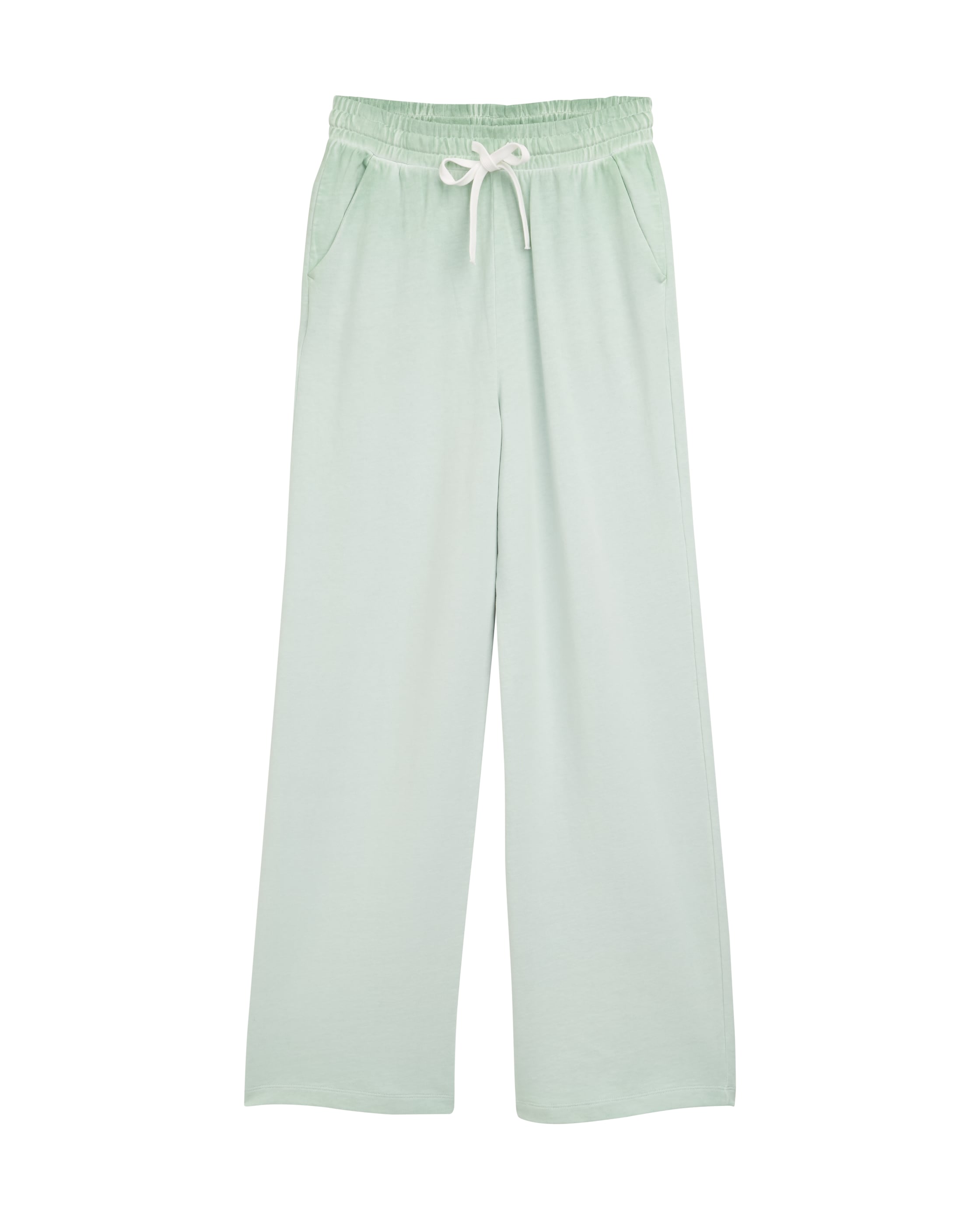 Jogger Efeito Degradado Wide Leg Verde-5