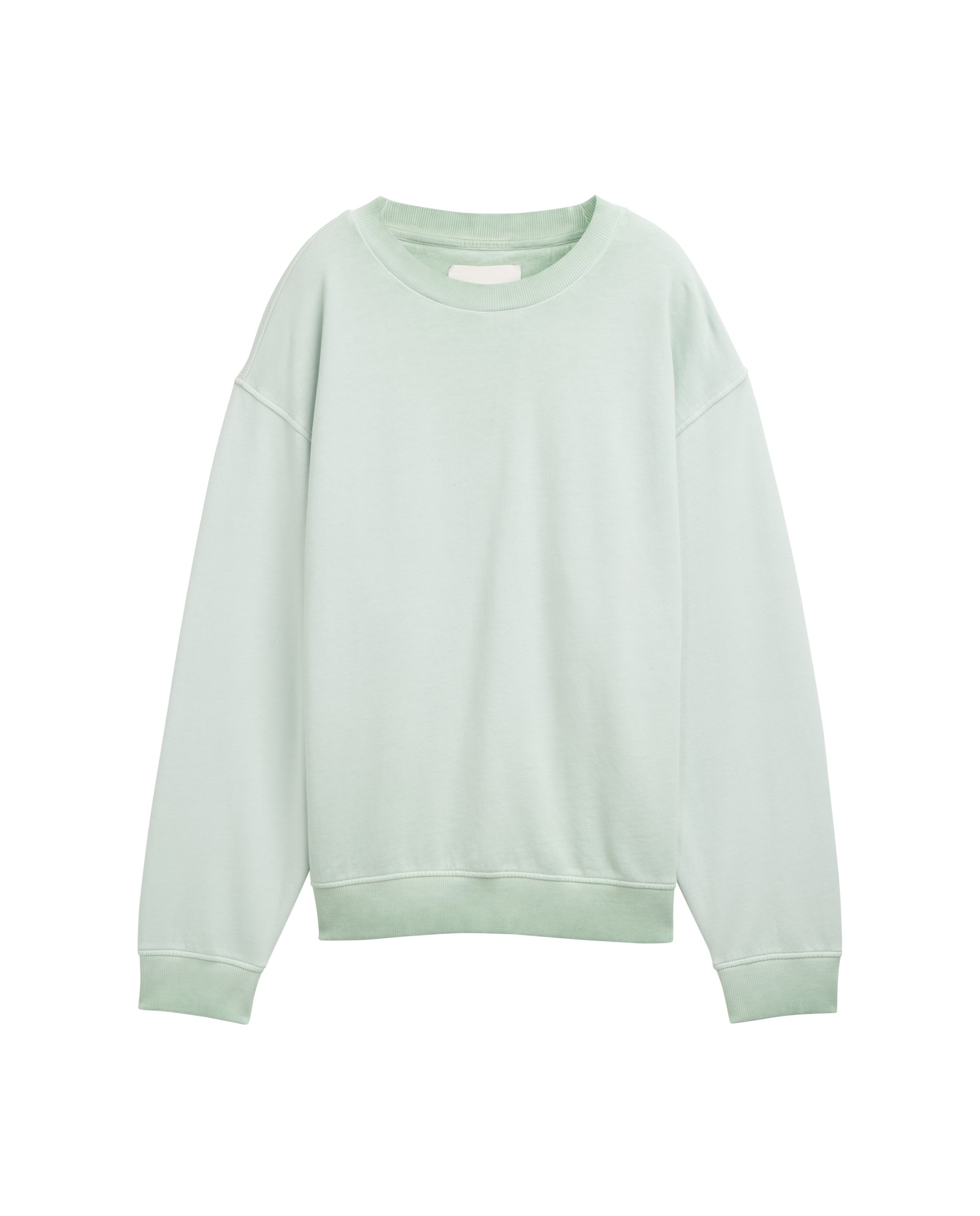 Sweatshirt de Algodão Efeito Degradé Verde-claro-5