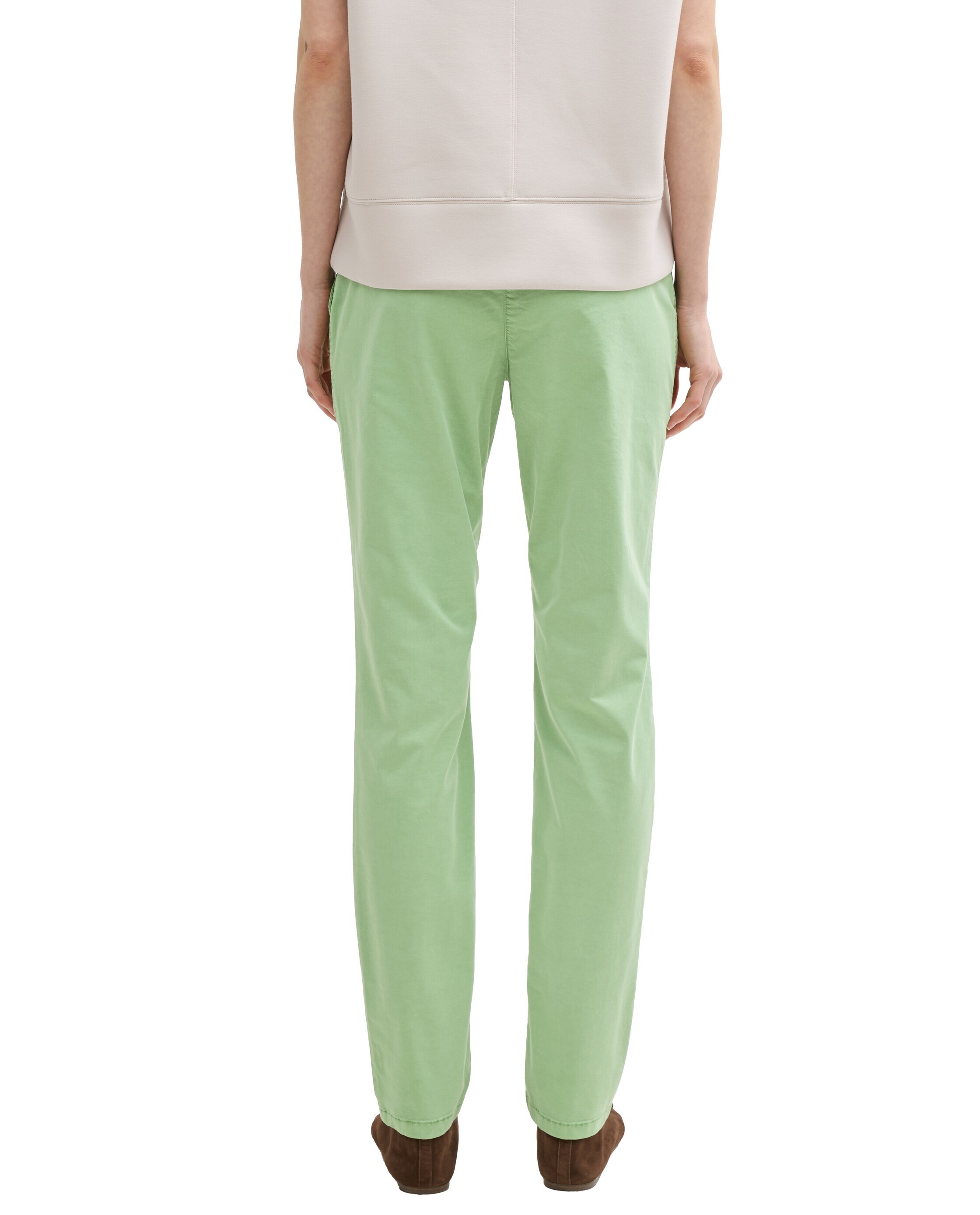 Jeans com Cinto Liso Verde-claro-2