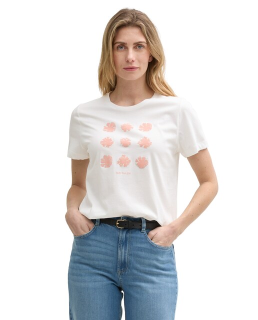 Imagem 0 de T-shirt de Manga Curta com Desenho Frontal