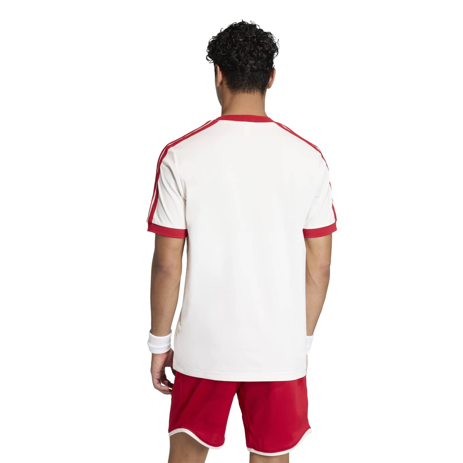 T-shirt de Ténis e Pádel Heritage Adidas Branco / Vermelho-3