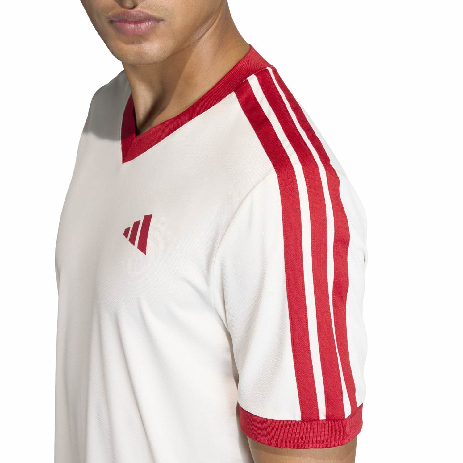 T-shirt de Ténis e Pádel Heritage Adidas Branco / Vermelho-4