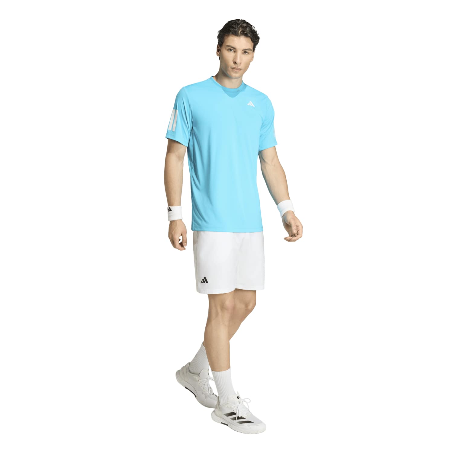T-shirt de Ténis e Paddle Club 3str Adidas Azul-celeste-4