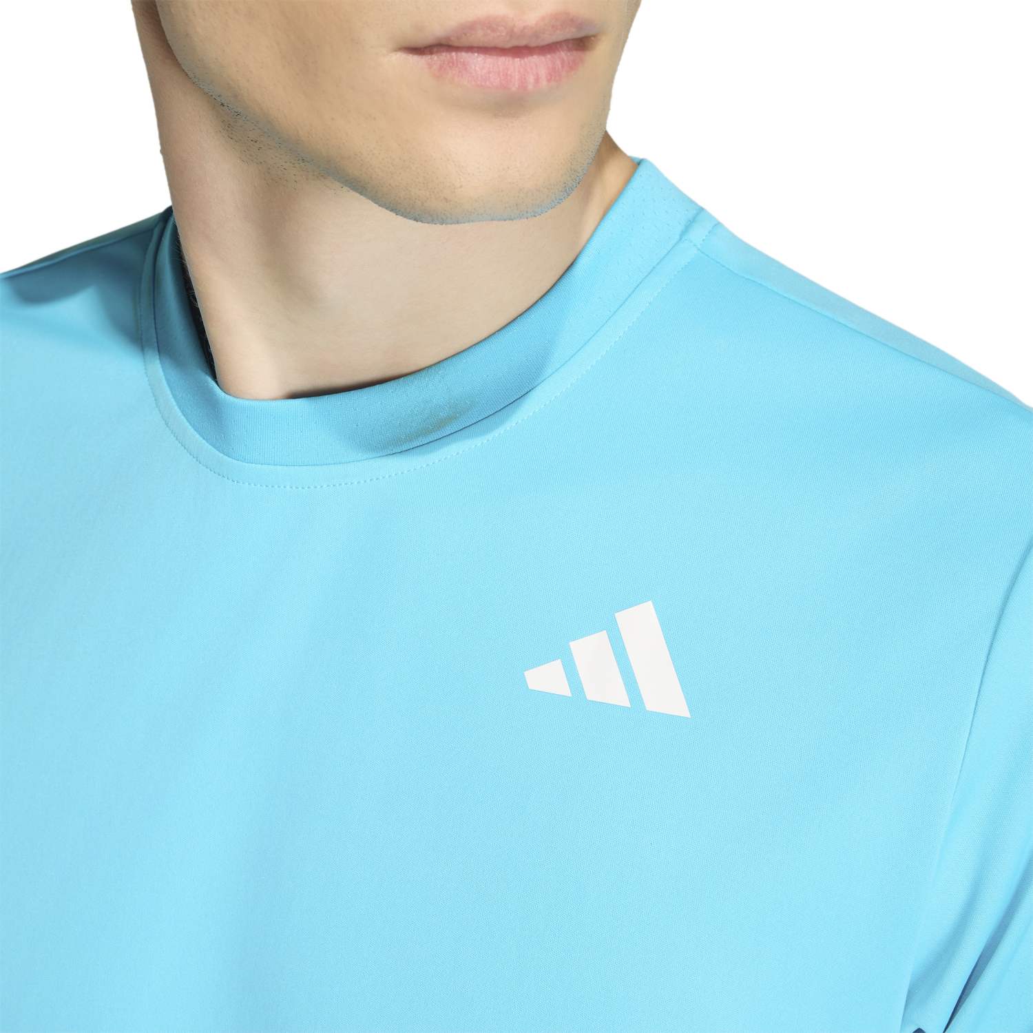 T-shirt de Ténis e Paddle Club 3str Adidas Azul-celeste-5