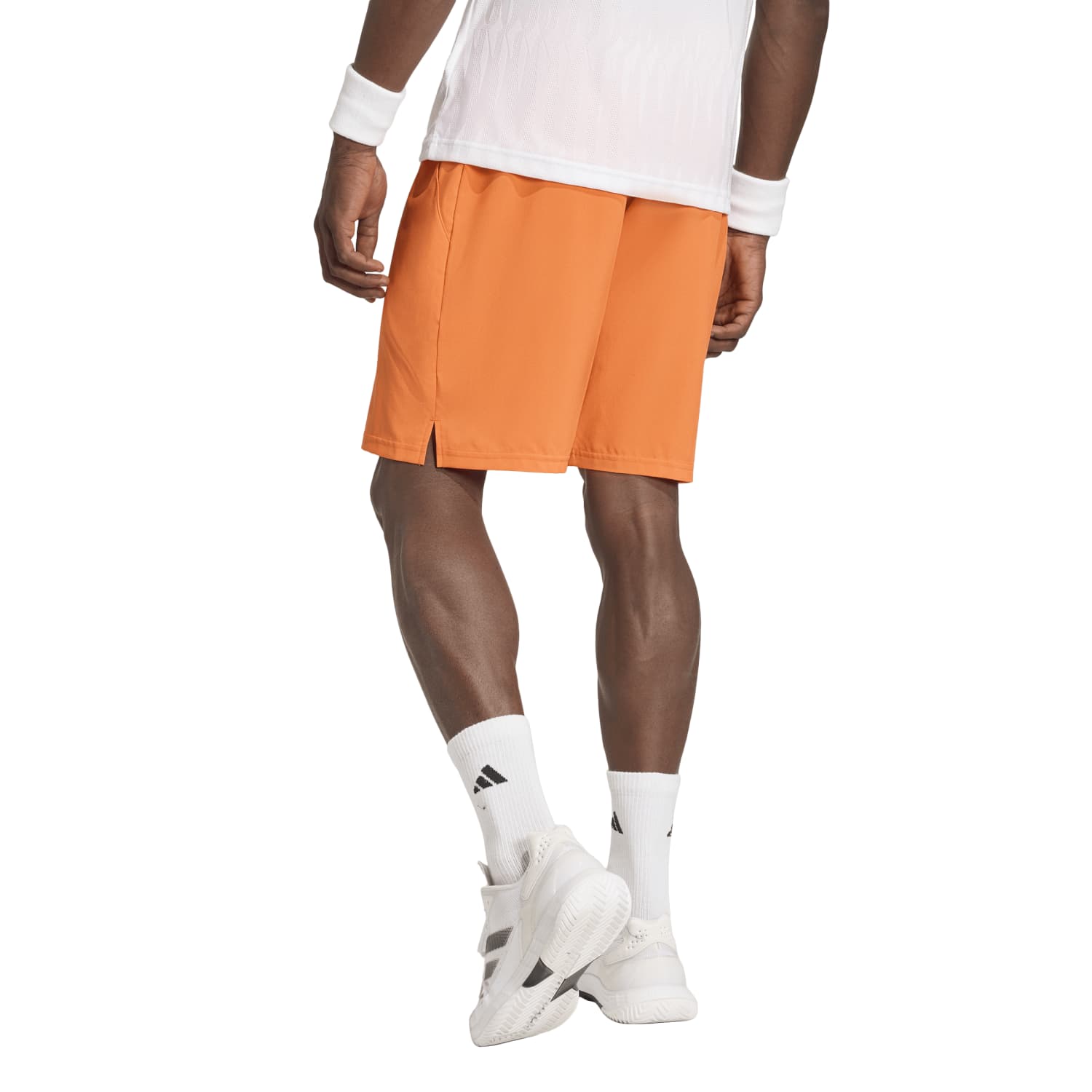 Calças Curtas de Ténis e Padel Club Sw Adidas Laranja-3