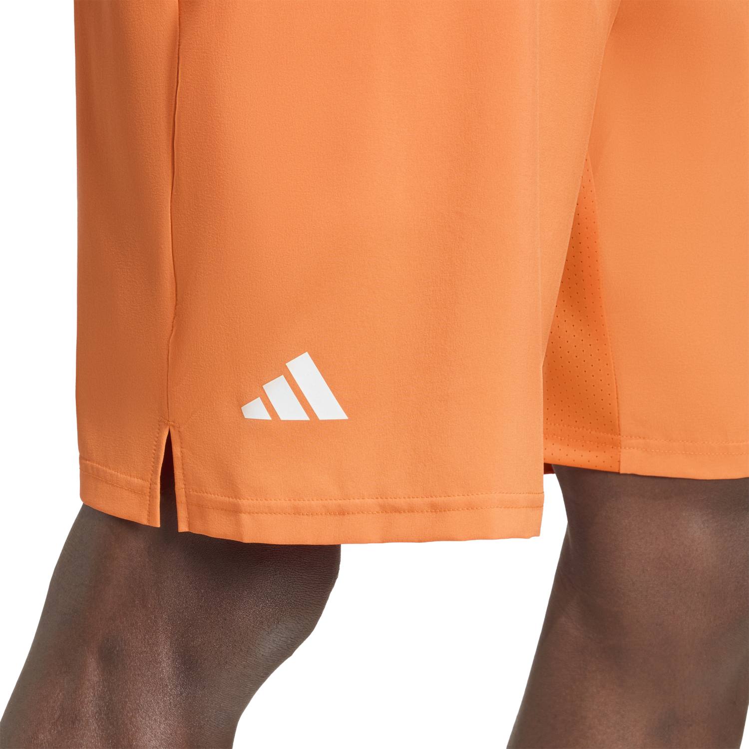 Calças Curtas de Ténis e Padel Club Sw Adidas Laranja-6