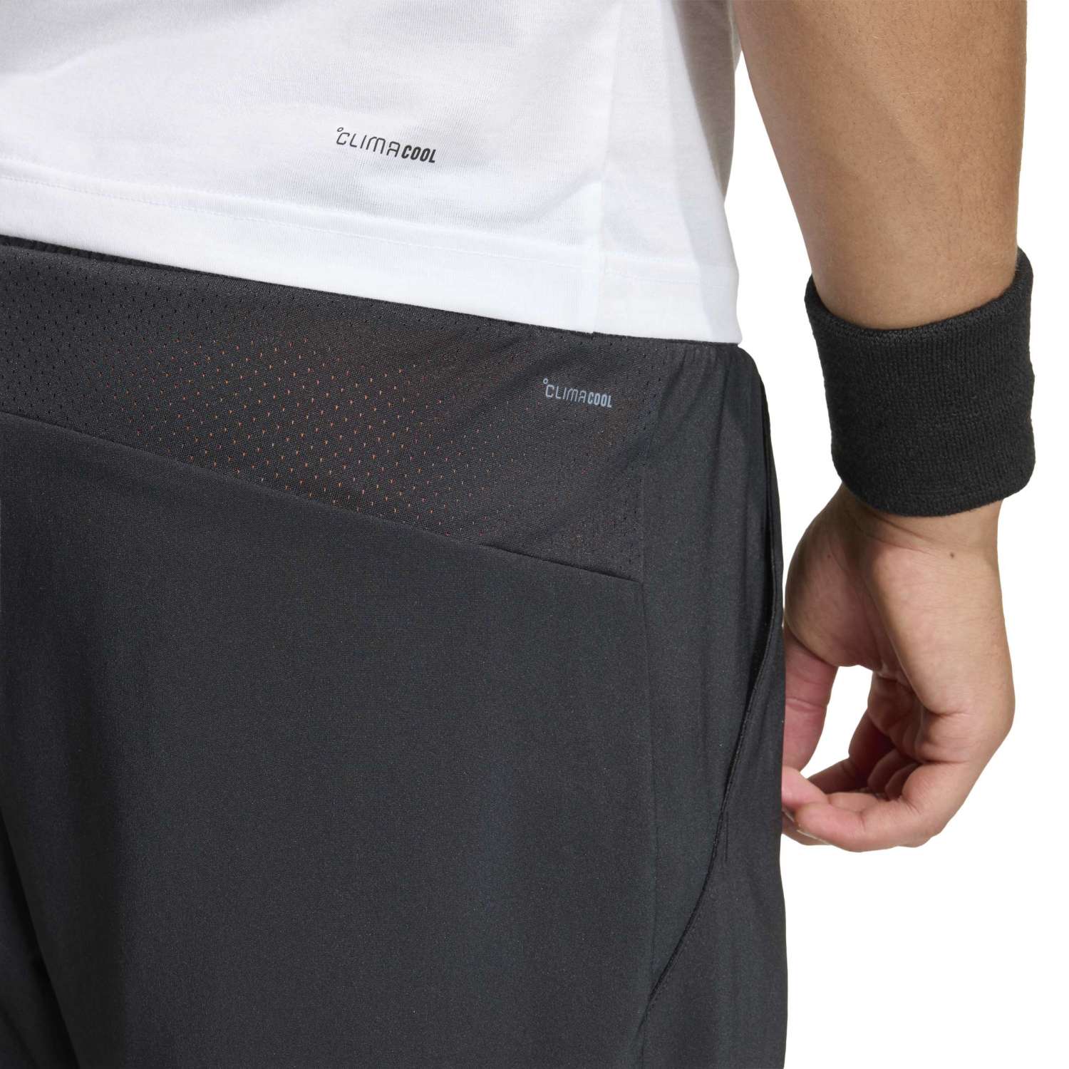 Calças Curtas de Ténis e Padel Club 2in1 Adidas Preto / Laranja-7