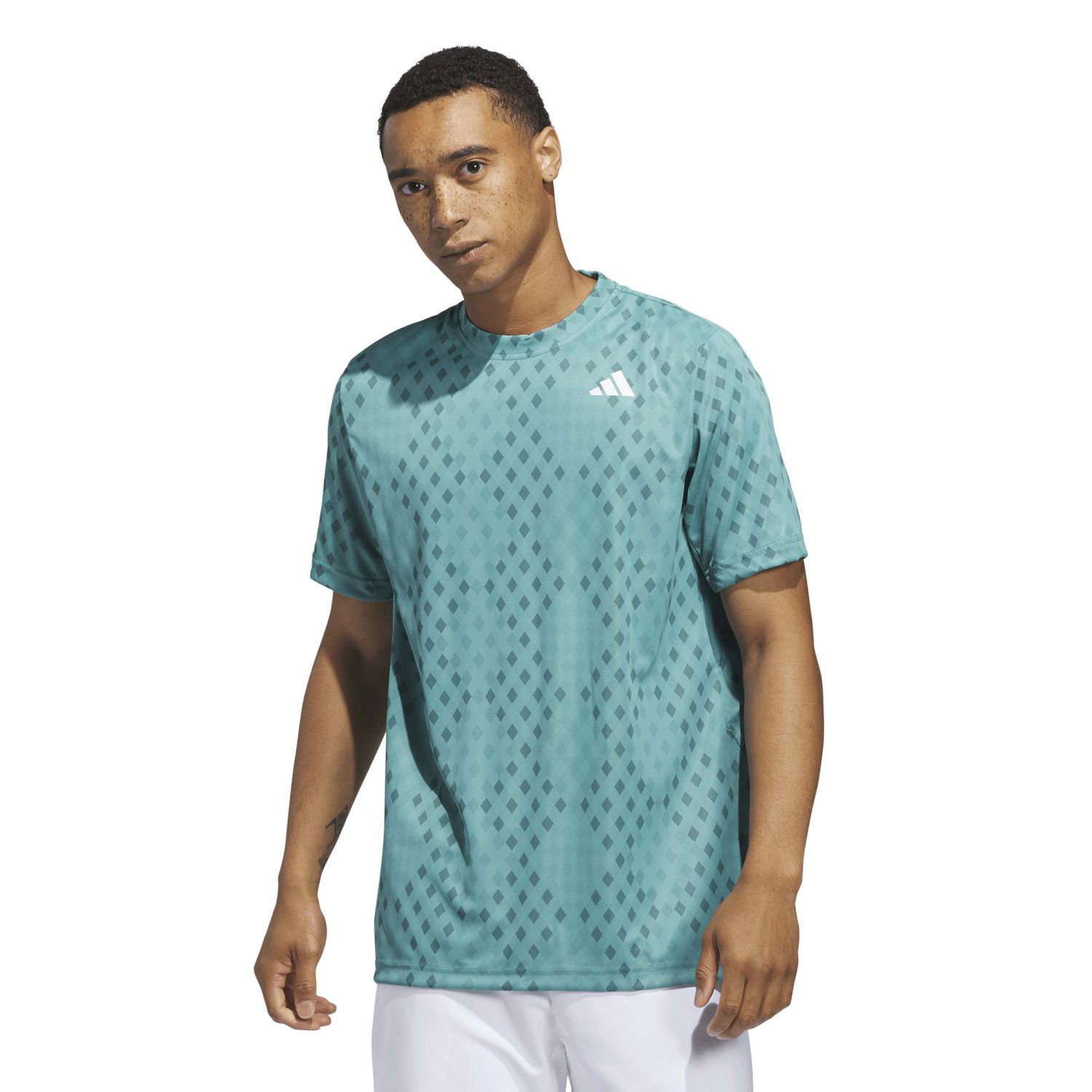 T-shirt de Ténis e Pádel Club Graph Adidas Azul-turquesa-3
