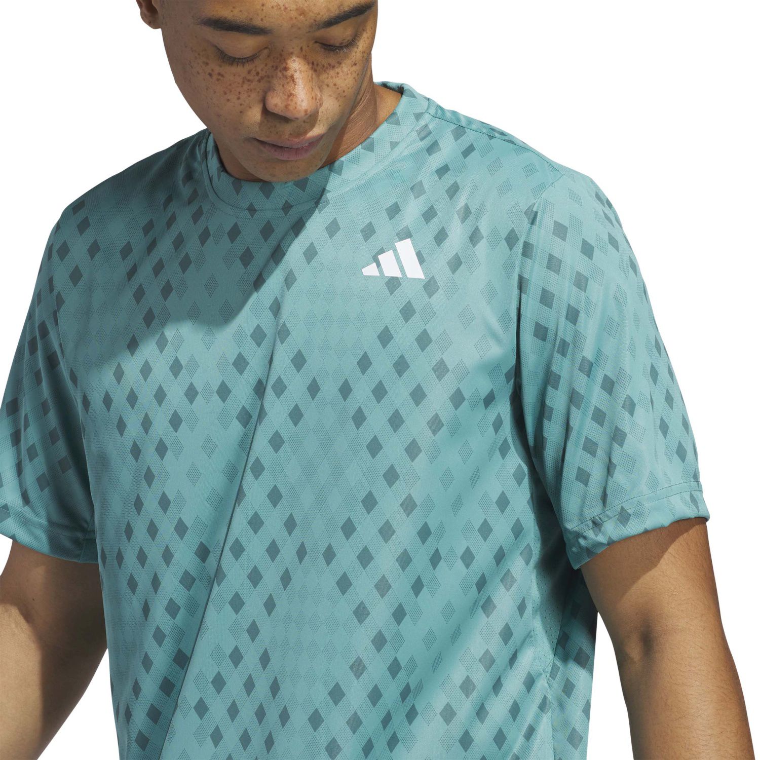 T-shirt de Ténis e Pádel Club Graph Adidas Azul-turquesa-5