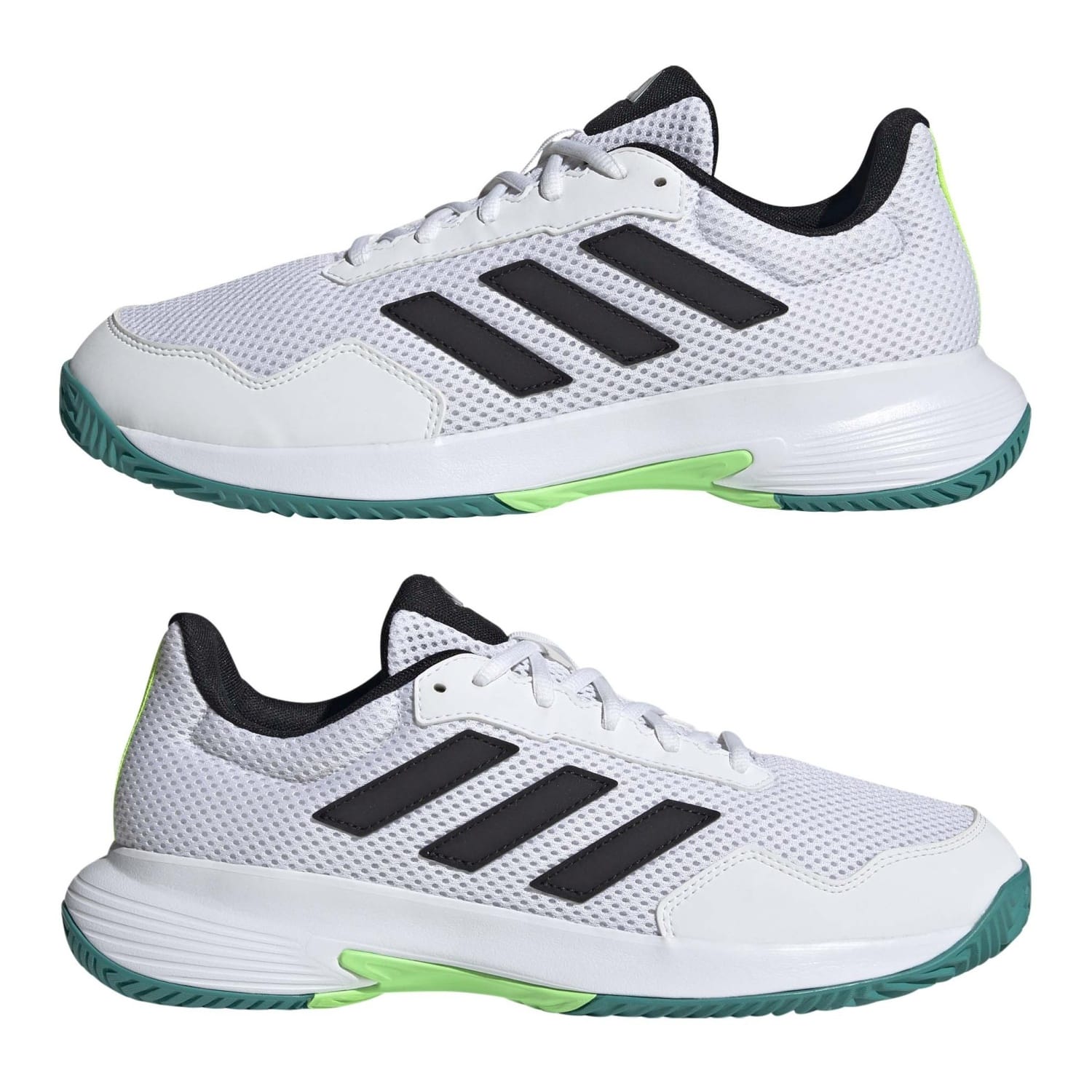 Sapatilhas de Ténis Gamecourt Lite Adidas Branco / Carbono / Verde-3