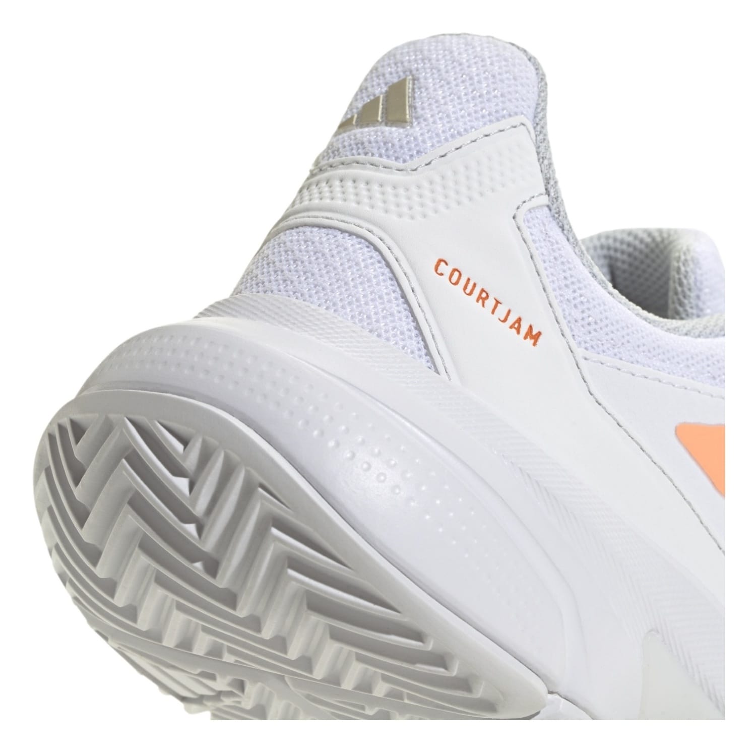 Sapatilhas de Ténis Courtjam Control Adidas Branco / Laranja-8