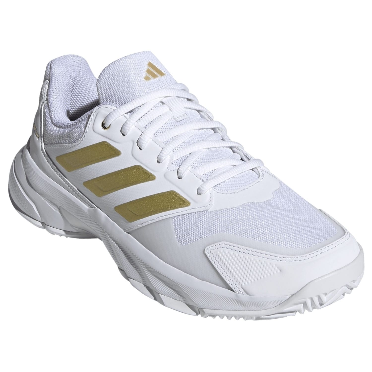 Sapatilhas de Ténis Courtjam Control Adidas Branco/Amarelo-4