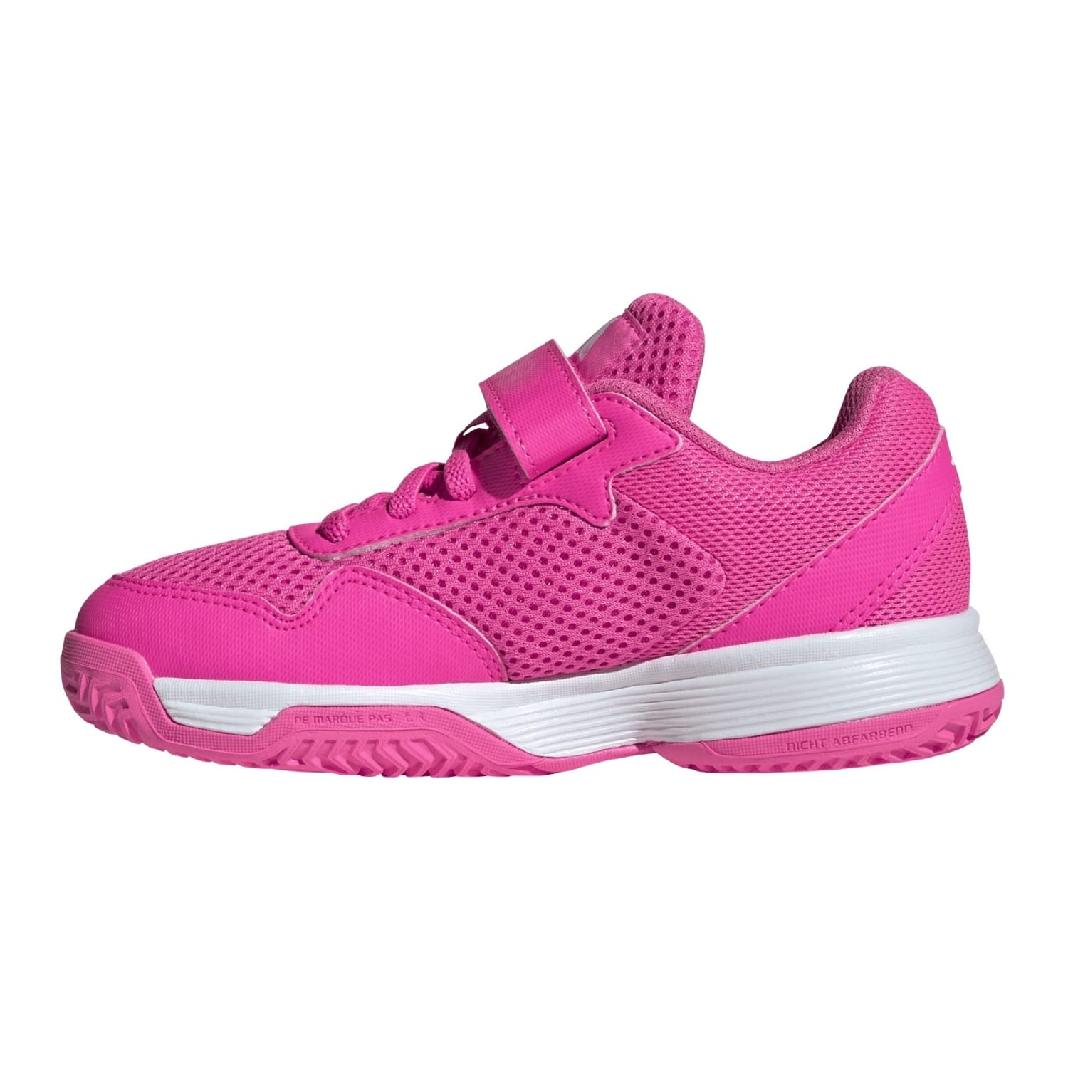 Sapatilhas de Ténis e Pádel Infantil Courtflash K Comfort Closure Adidas Rosa-3