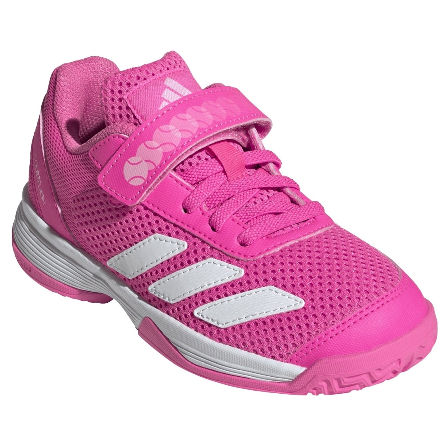 Sapatilhas de Ténis e Pádel Infantil Courtflash K Comfort Closure Adidas Rosa-4
