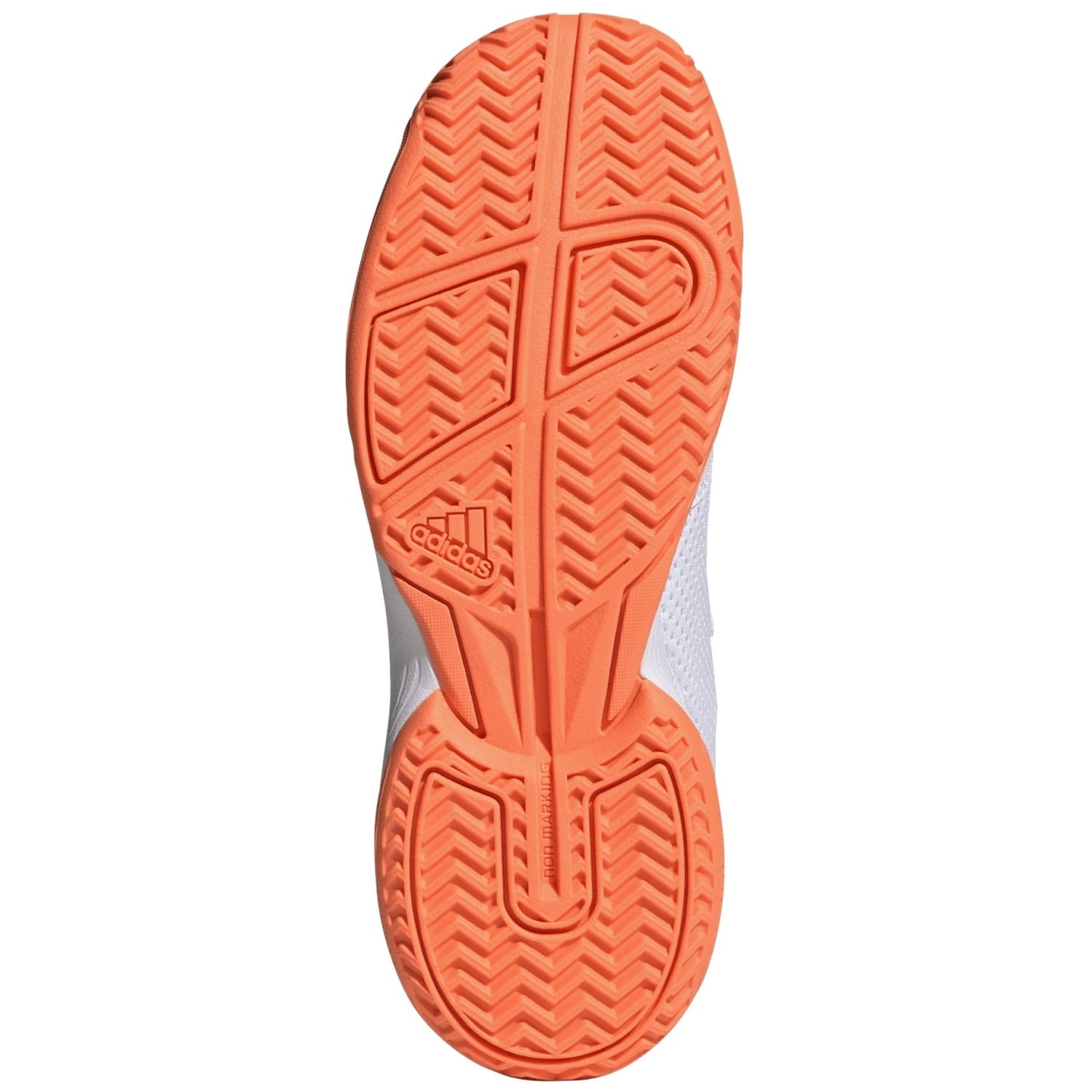 Sapatilhas de Ténis e Pádel Infantil Courtflash Adidas Branco / Laranja-2
