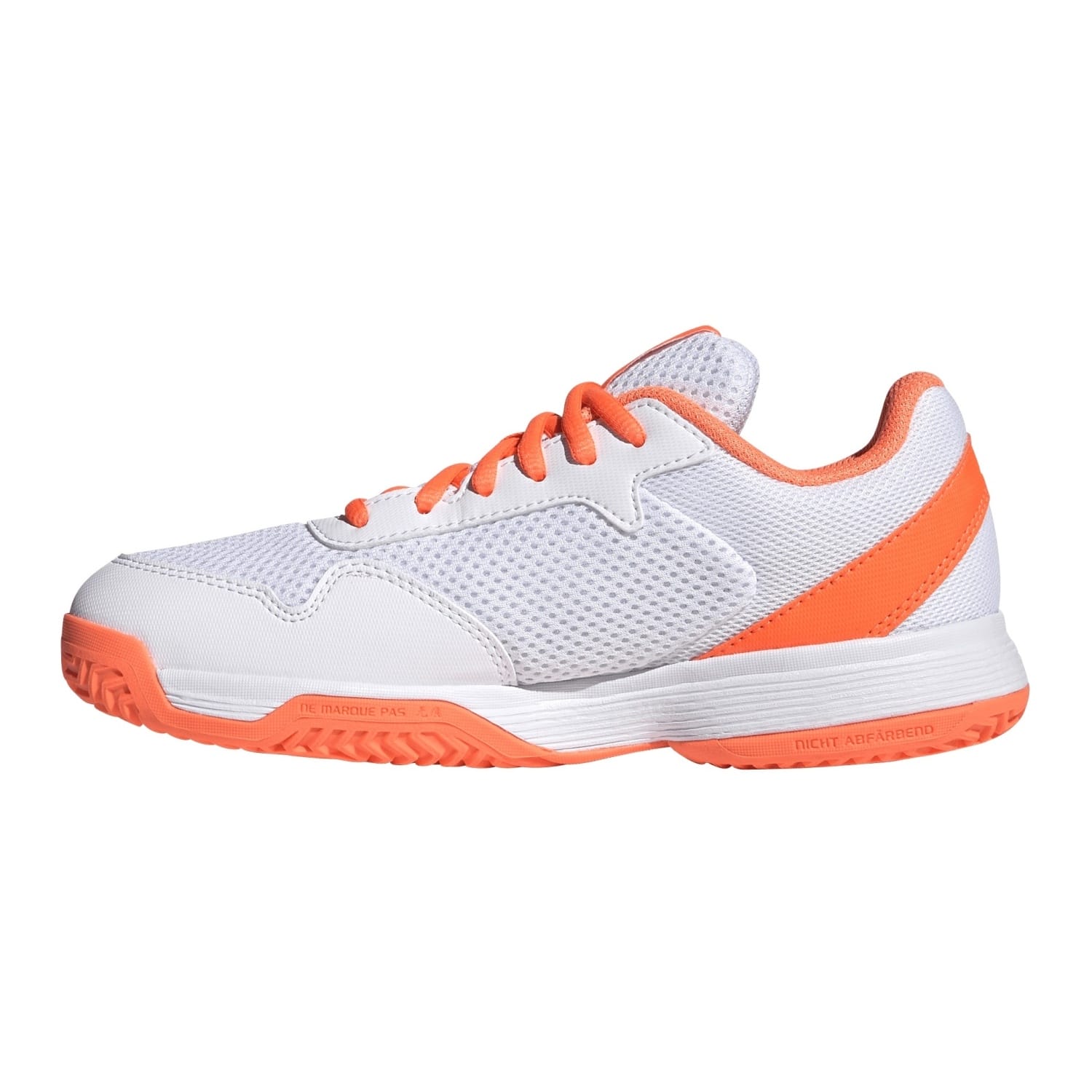 Sapatilhas de Ténis e Pádel Infantil Courtflash Adidas Branco / Laranja-3