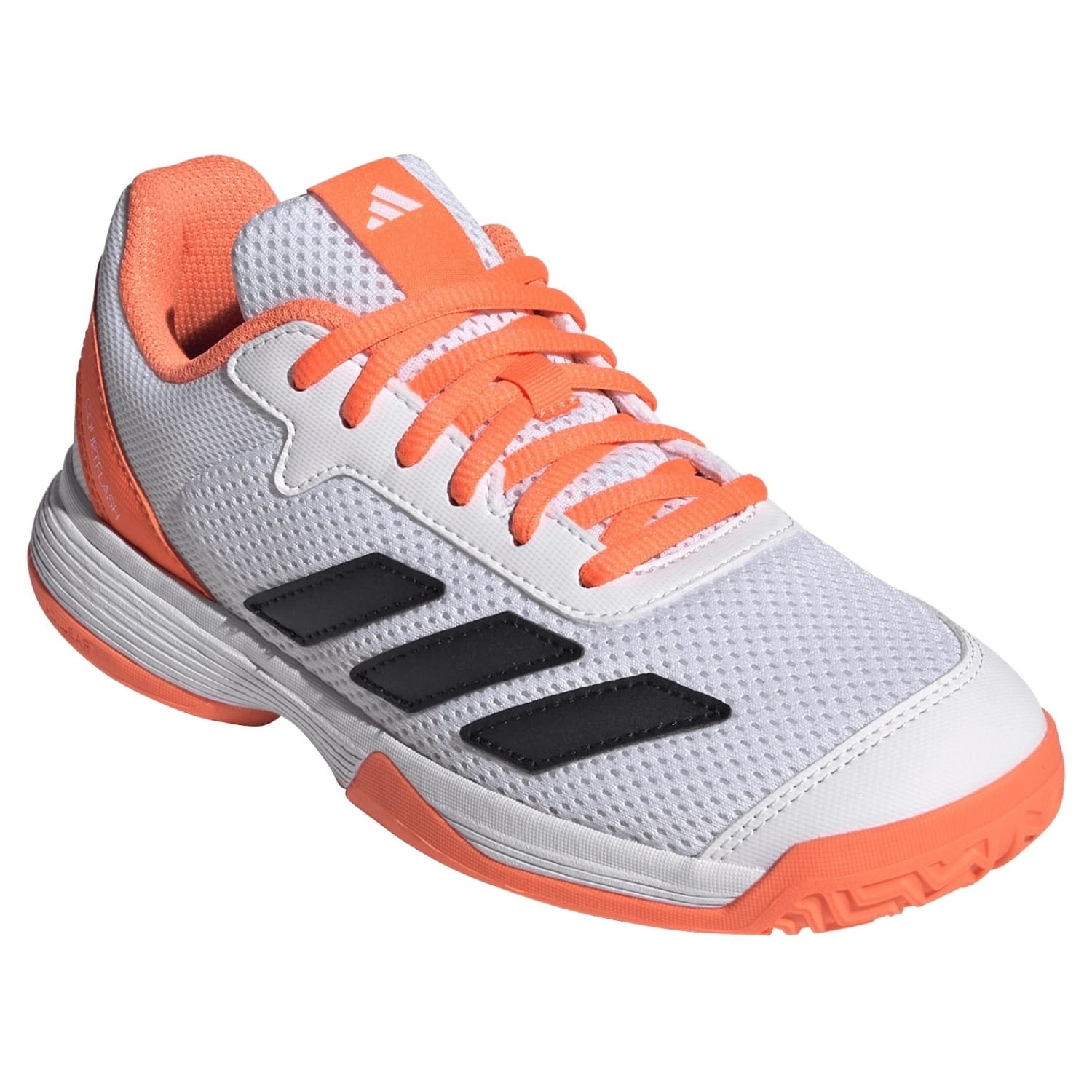 Sapatilhas de Ténis e Pádel Infantil Courtflash Adidas Branco / Laranja-4