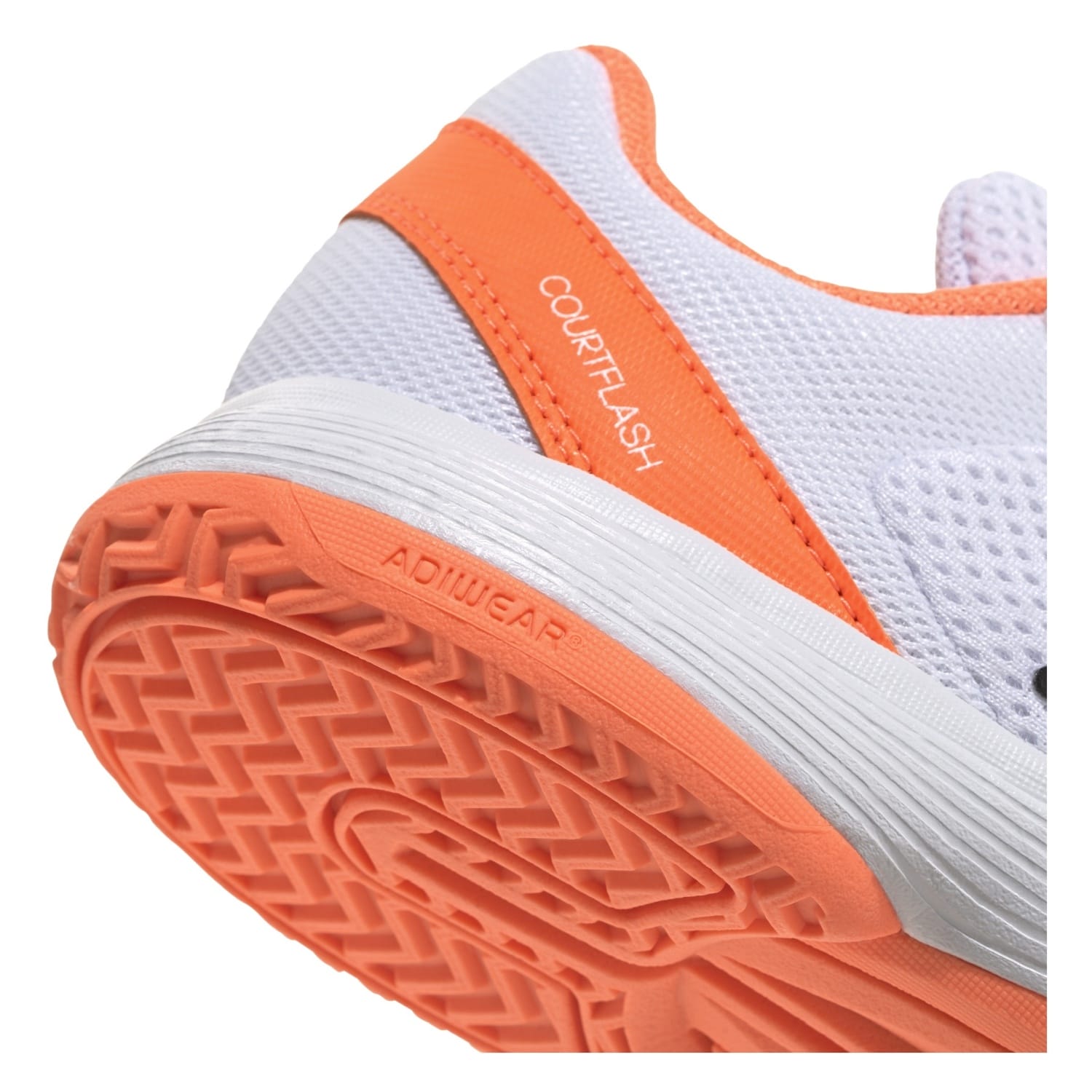 Sapatilhas de Ténis e Pádel Infantil Courtflash Adidas Branco / Laranja-6