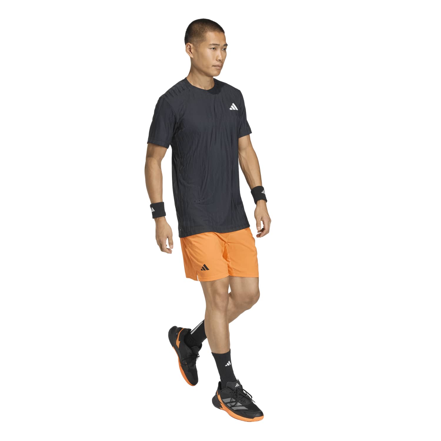 Calças Curtas de Ténis e Padel Ergo Adidas Laranja-3