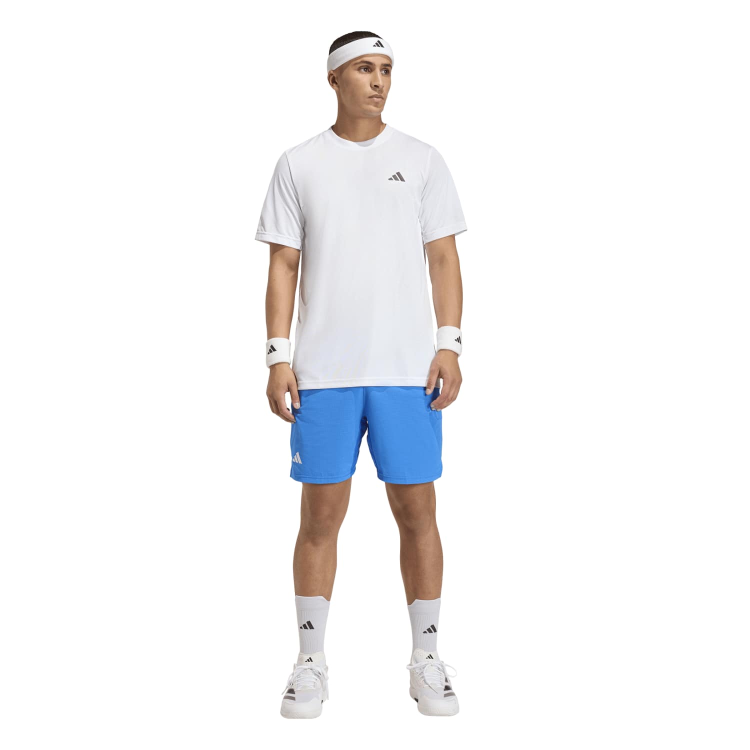 Calças Curtas de Ténis e Padel Ergo Adidas Azul-4