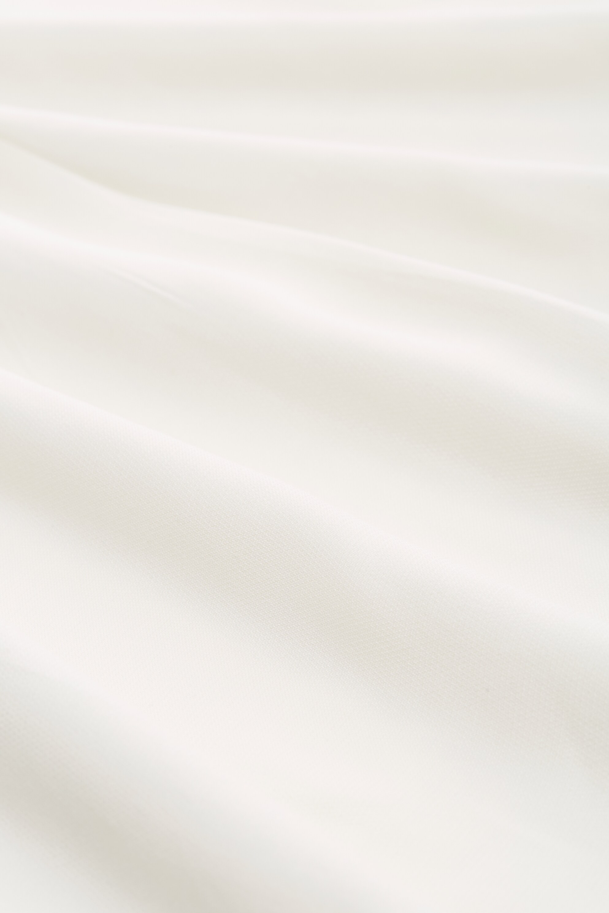 T-shirt de Manga Curta com Pregas Frontais de Mescla de Tecidos Branco-5