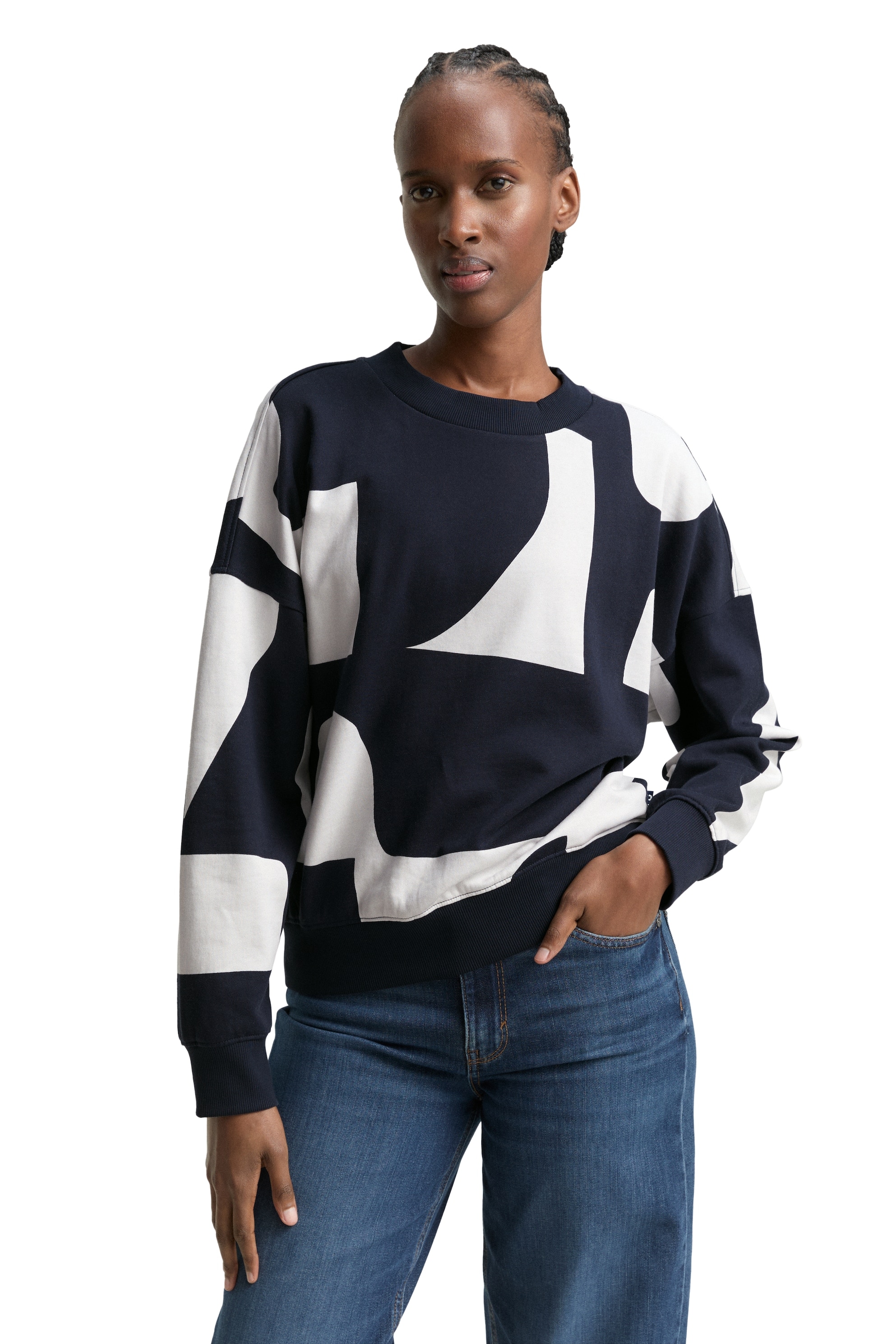 Imagem 0 de Sweatshirt de Manga Comprida com Gola Redonda